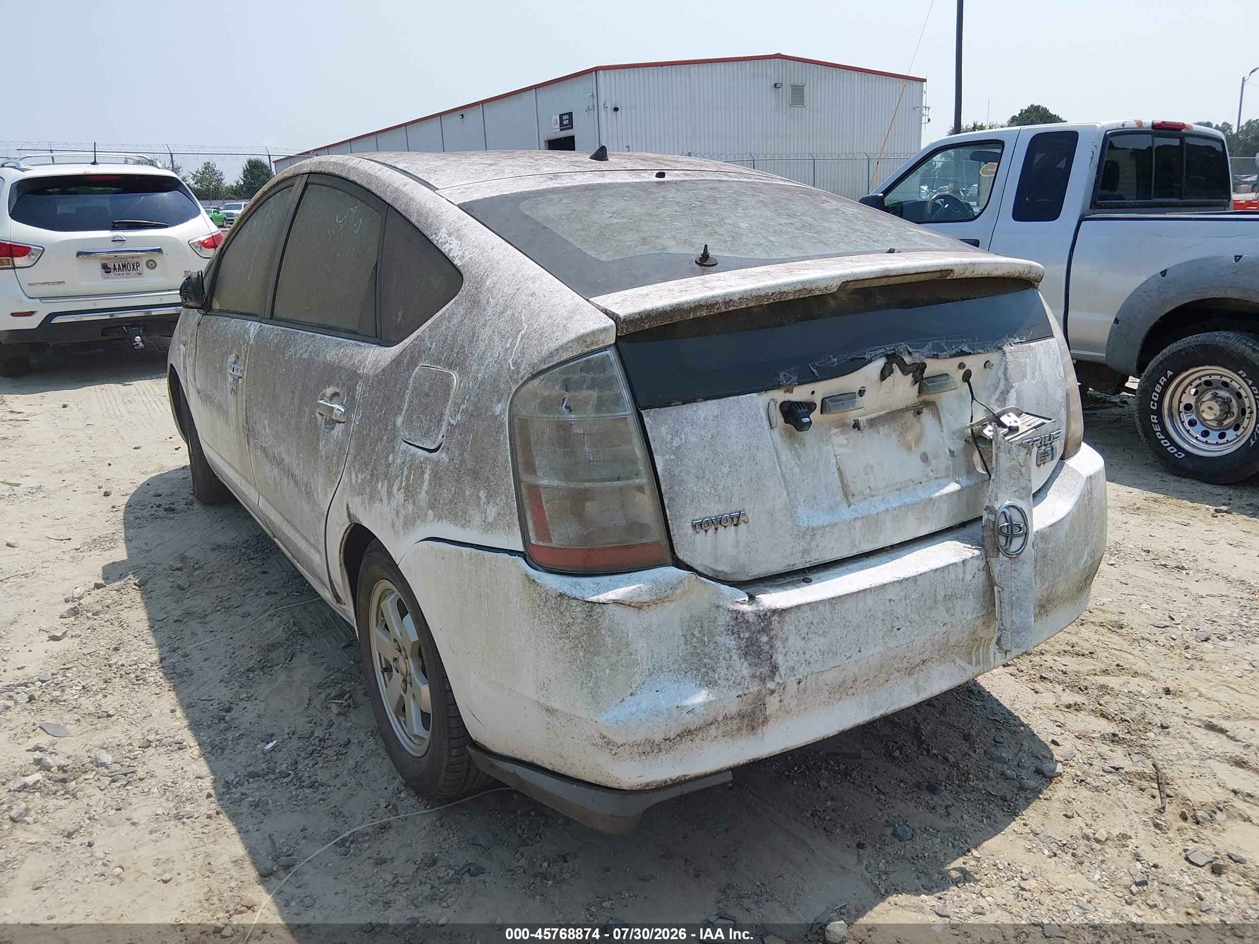 2007 Toyota Prius   Белый vin: JTDKB20U473287062