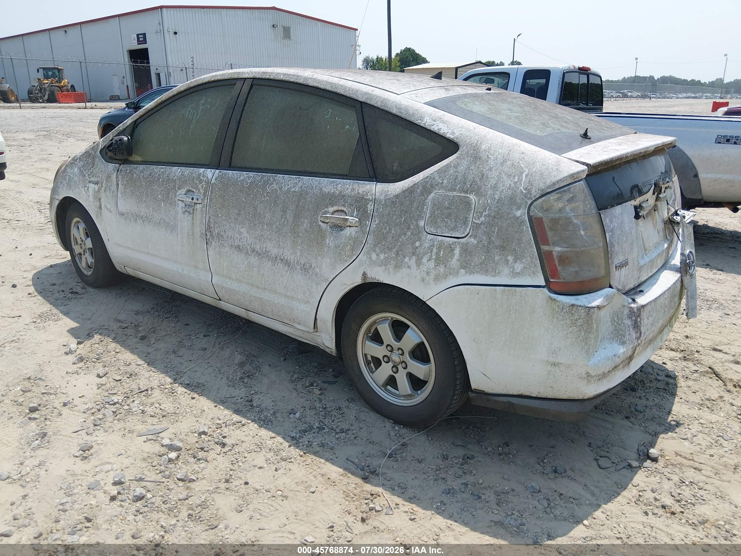 2007 Toyota Prius   Белый vin: JTDKB20U473287062