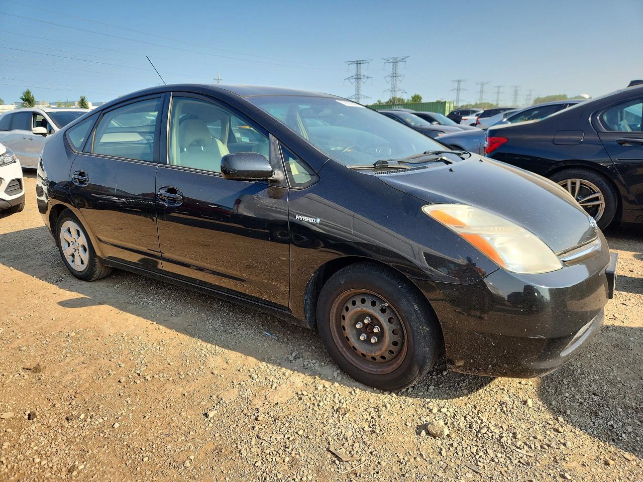 2007 Toyota Prius Base Black vin: JTDKB20U473288308