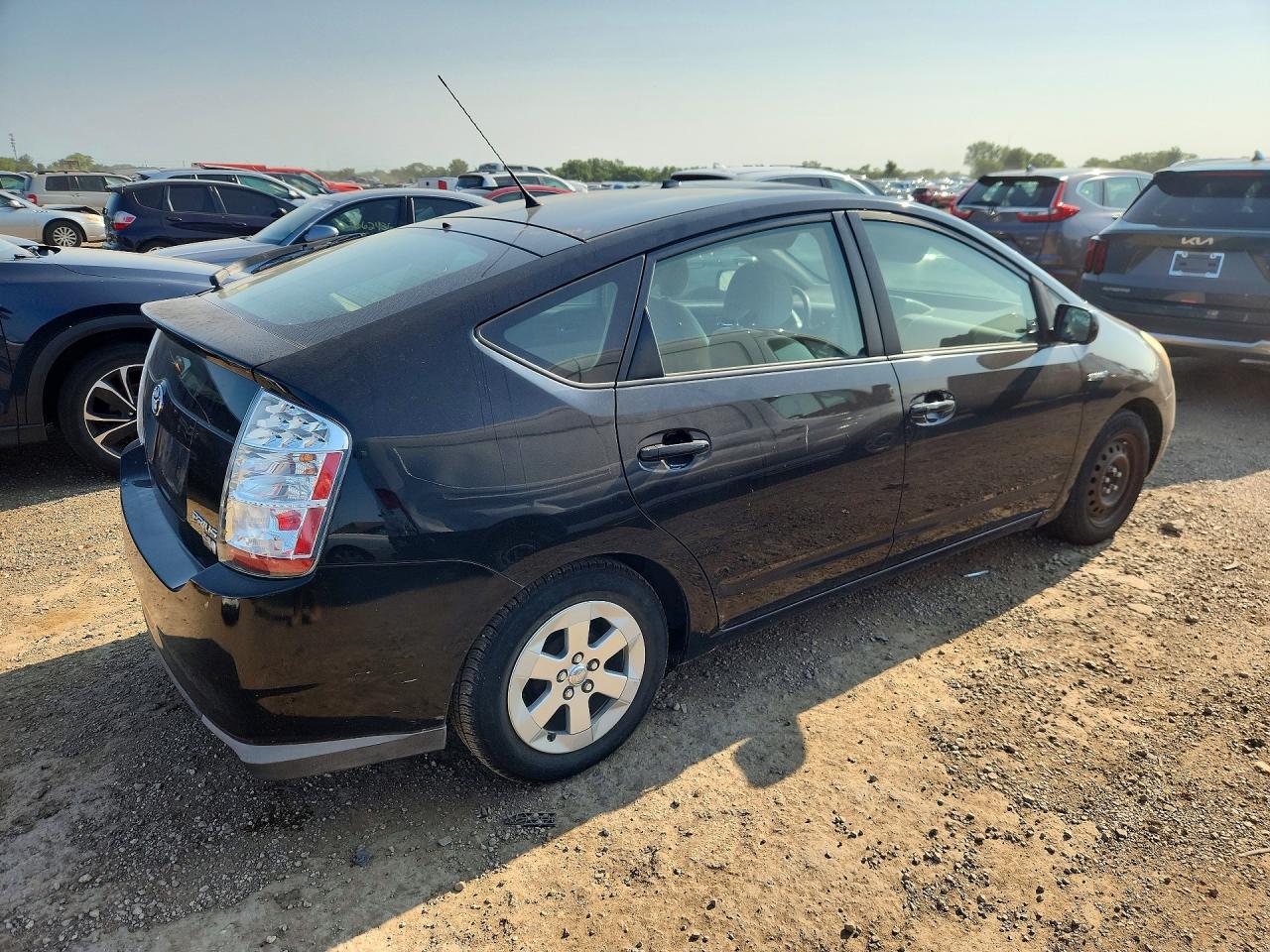 2007 Toyota Prius Base Black vin: JTDKB20U473288308