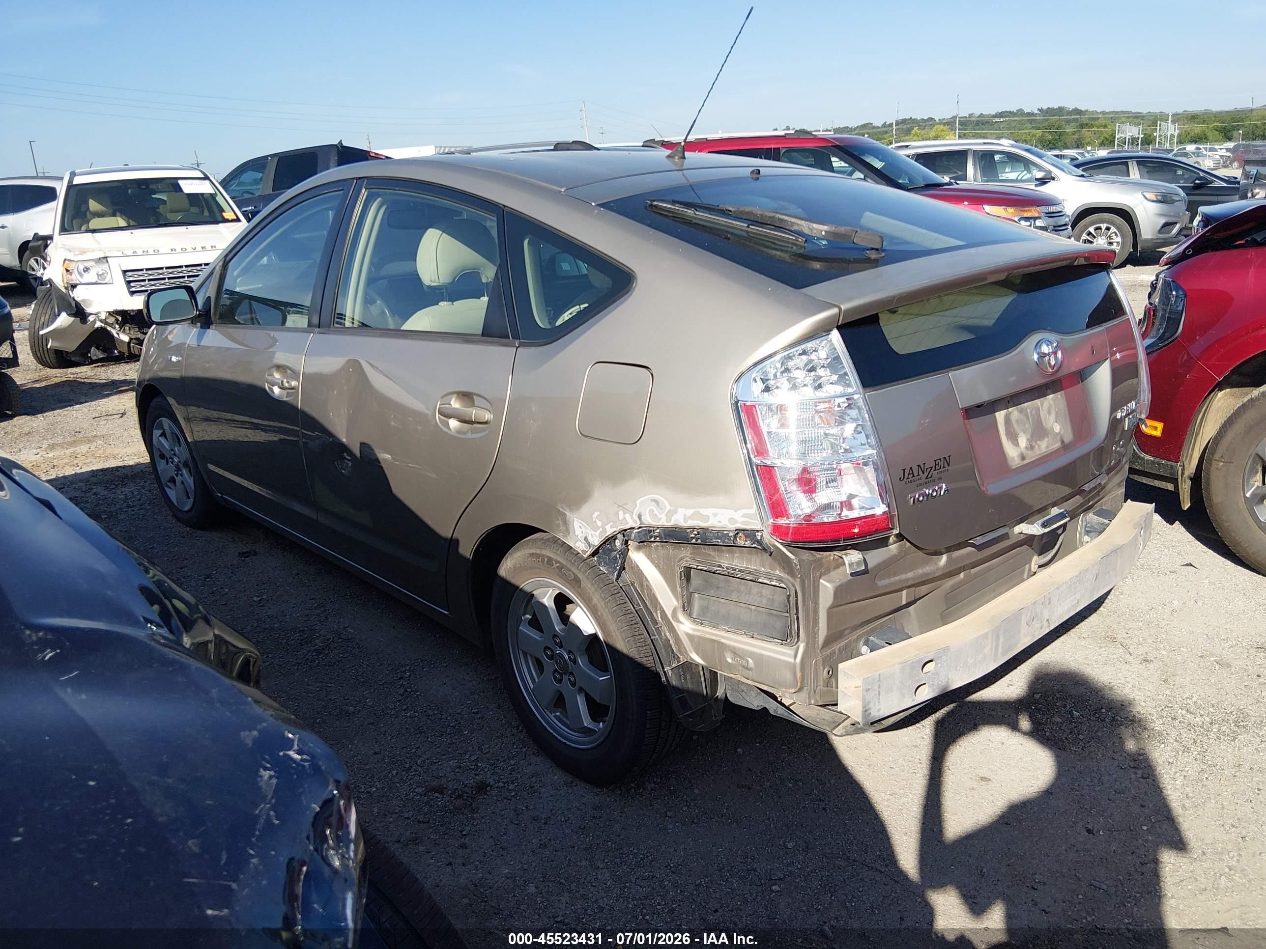 2007 Toyota Prius   Gold vin: JTDKB20U473289720