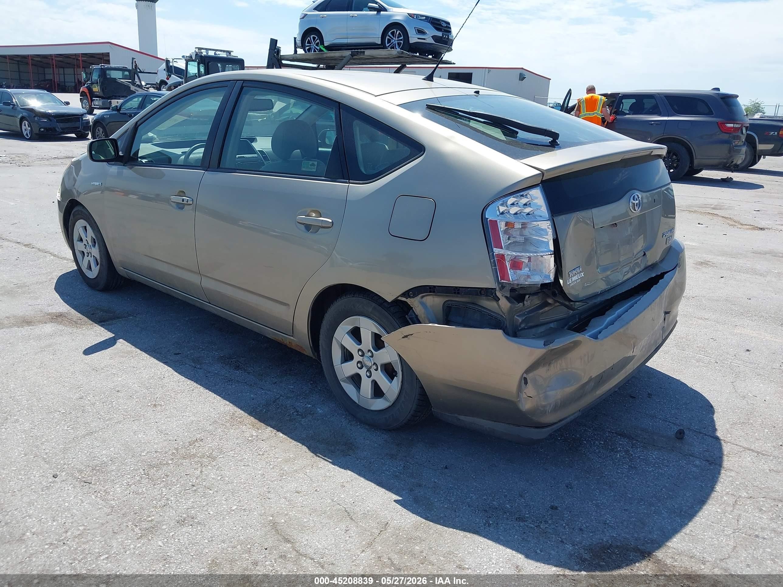 2007 Toyota Prius Желто-коричневый vin: JTDKB20U473293556