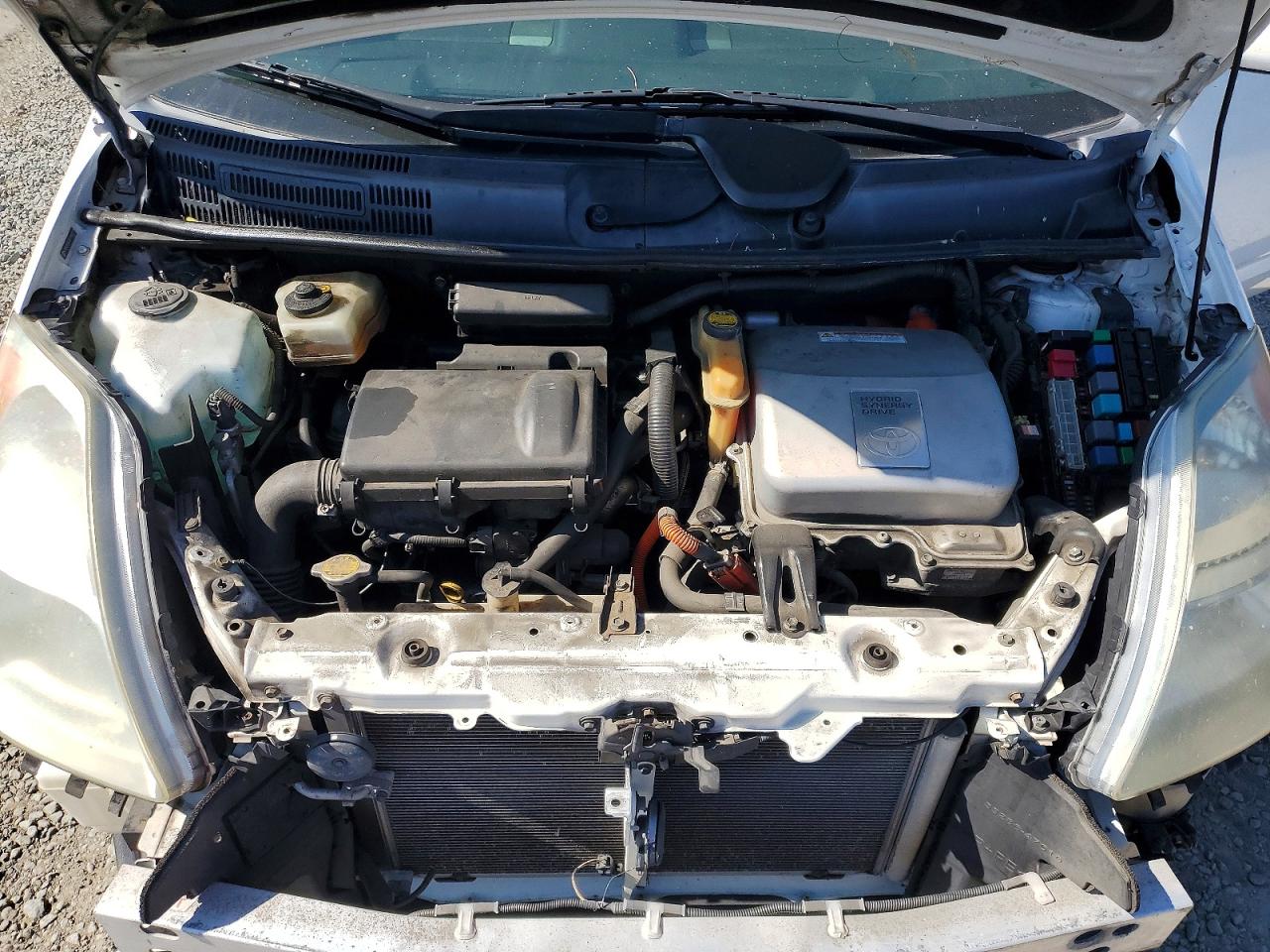 2007 Toyota Prius Base Белый vin: JTDKB20U477088859