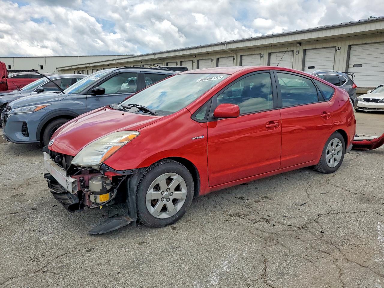 2007 Toyota Prius Base Красный vin: JTDKB20U477556072