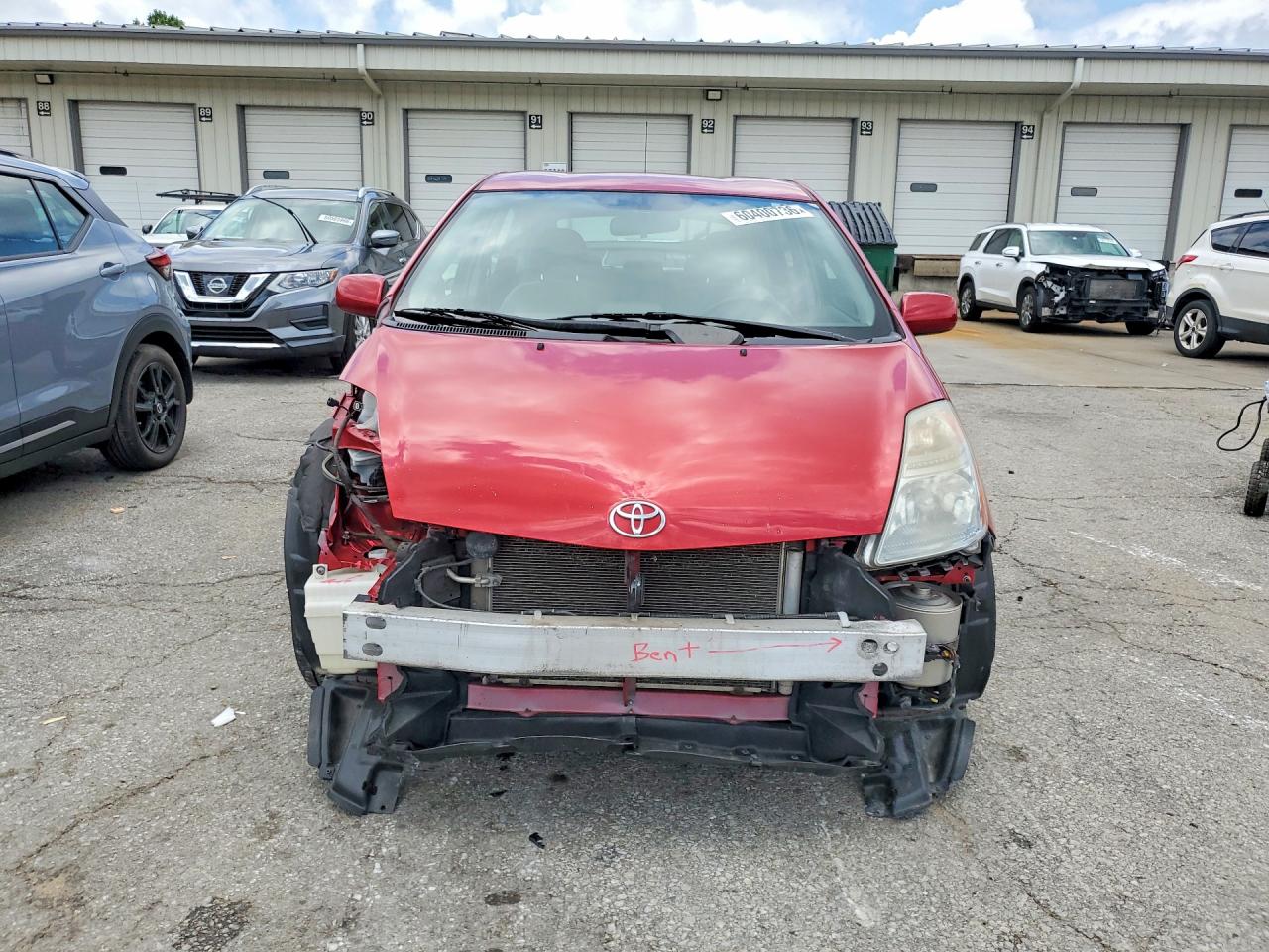 2007 Toyota Prius Base Красный vin: JTDKB20U477556072