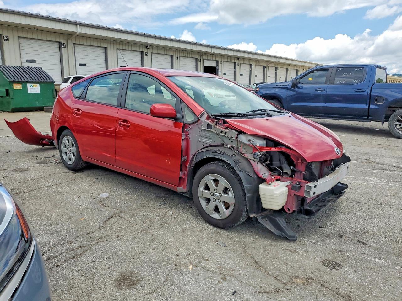 2007 Toyota Prius Base Красный vin: JTDKB20U477556072
