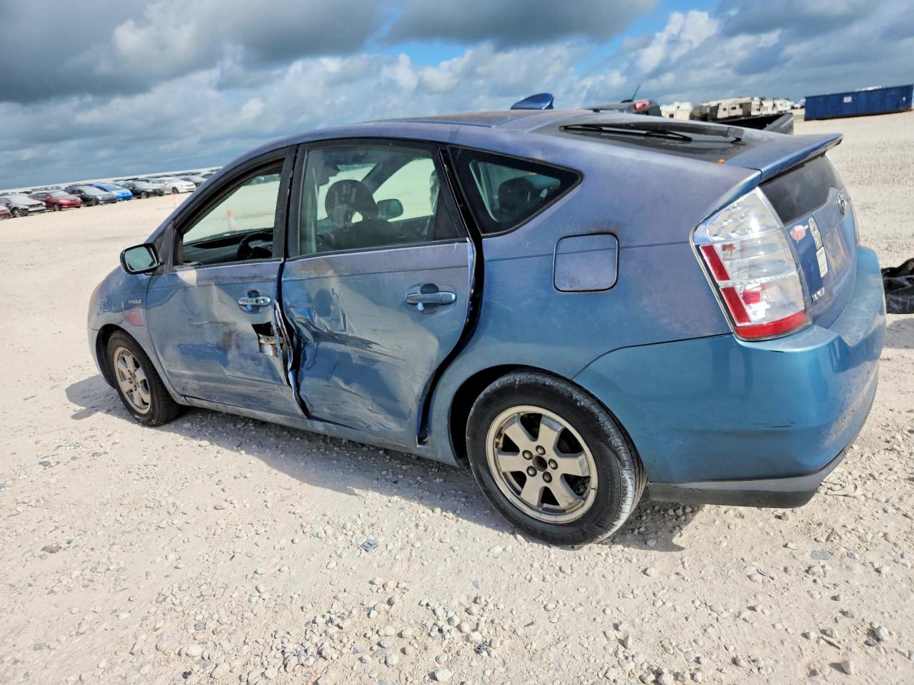 2007 Toyota Prius Base Blue vin: JTDKB20U477556248