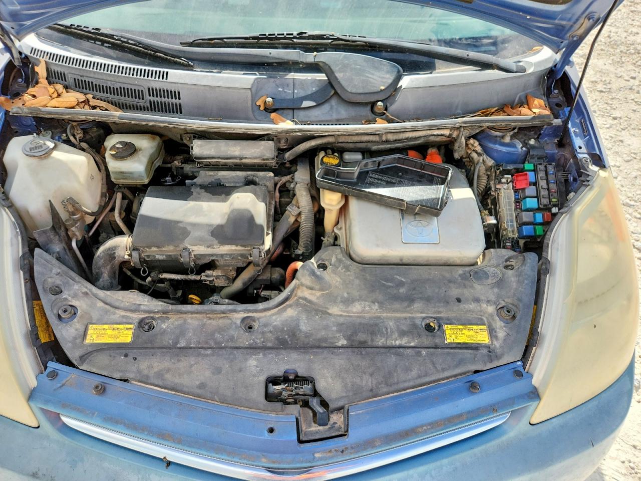 2007 Toyota Prius Base Blue vin: JTDKB20U477556248
