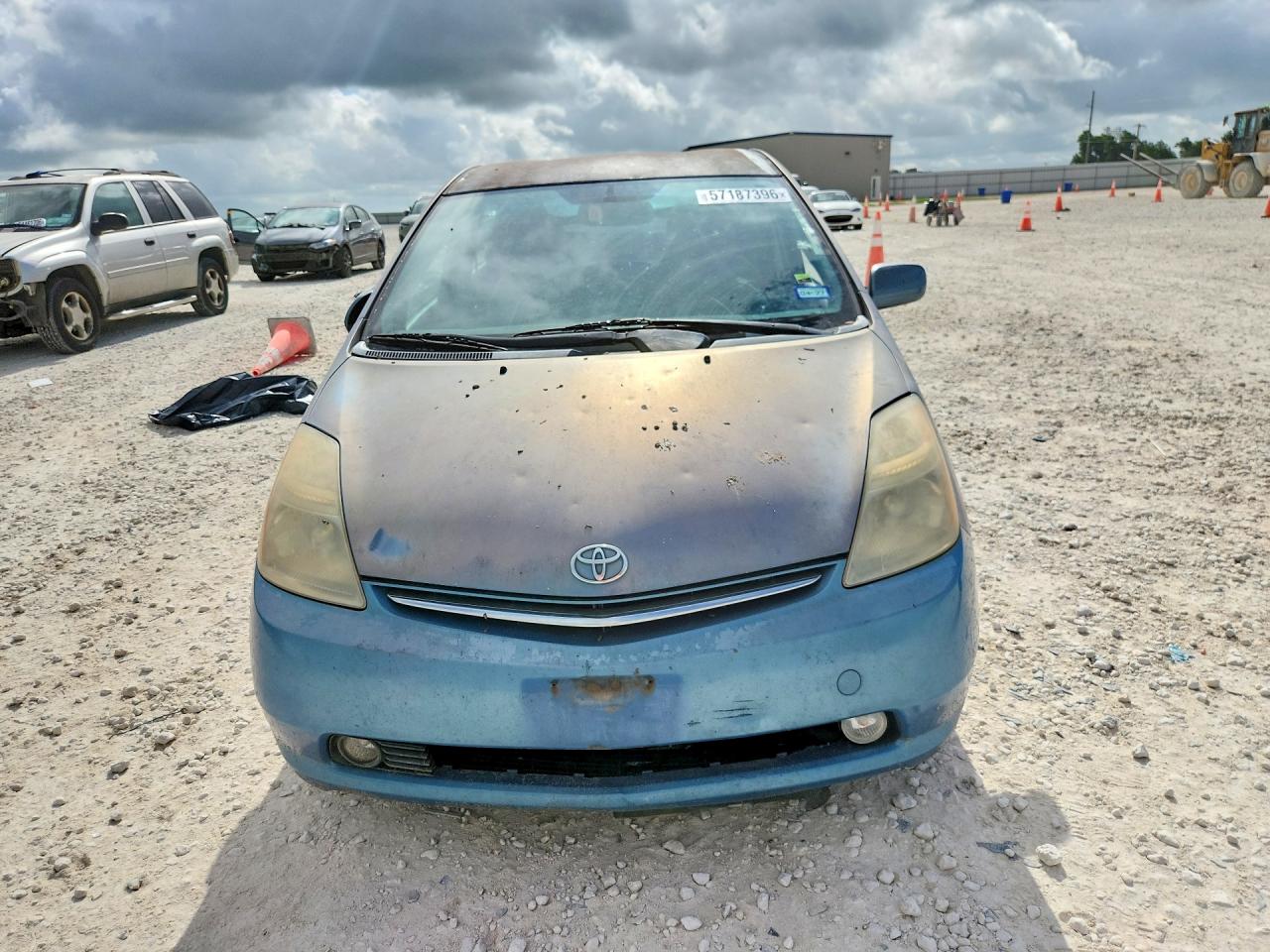 2007 Toyota Prius Base Blue vin: JTDKB20U477556248