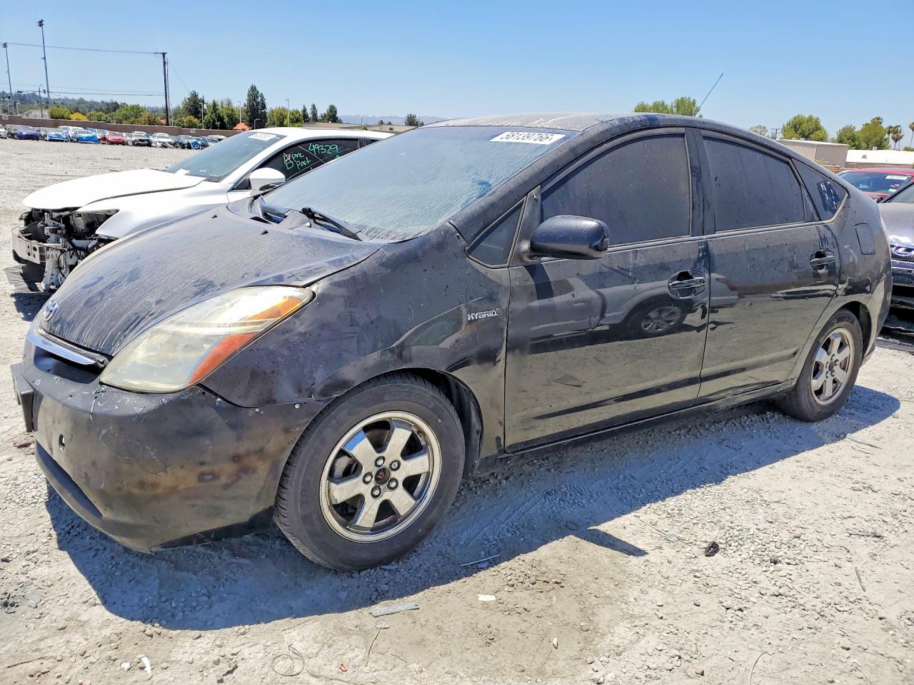 2007 Toyota Prius Base Black vin: JTDKB20U477564303