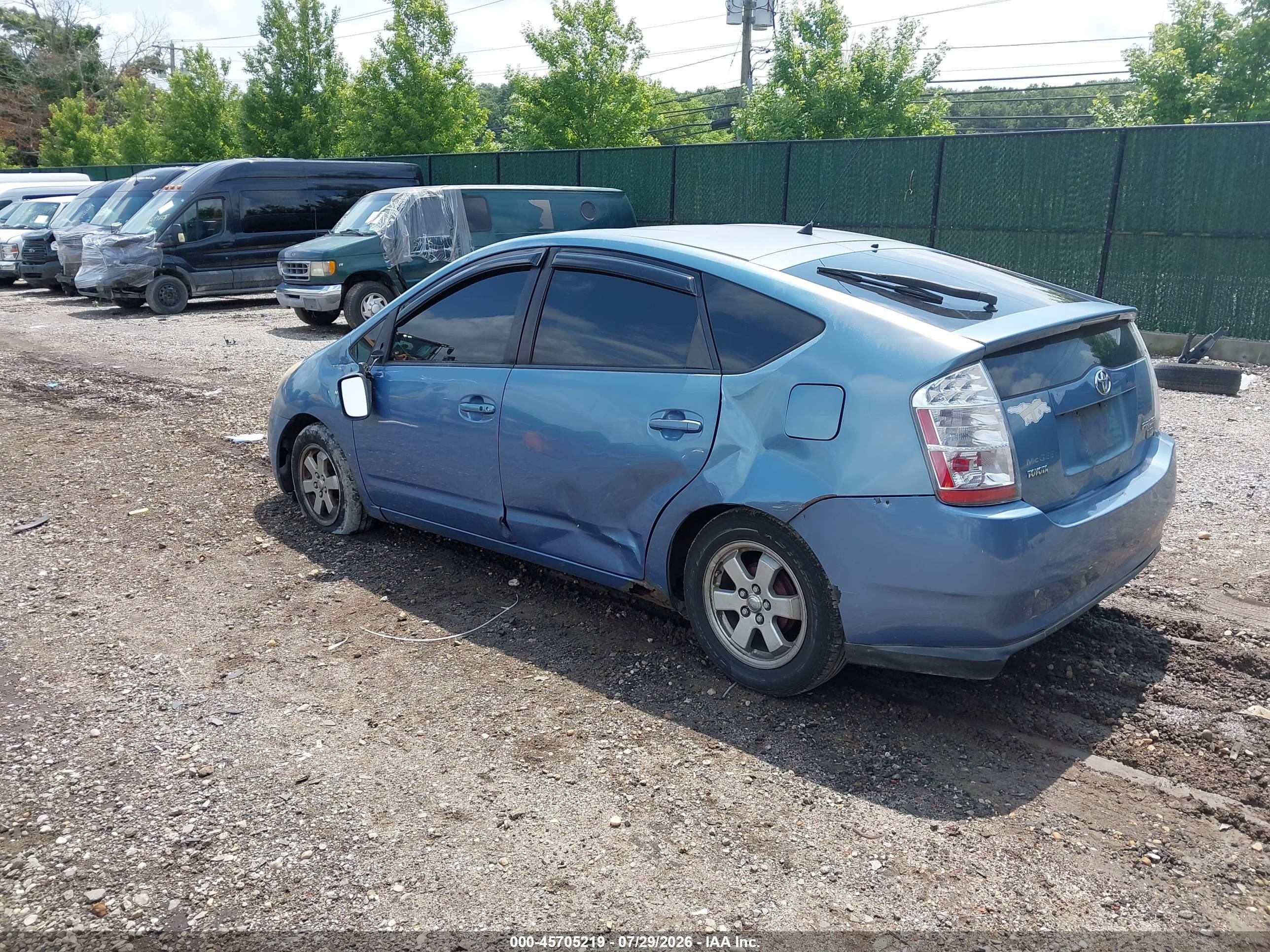 2007 Toyota Prius   Blue vin: JTDKB20U477575673