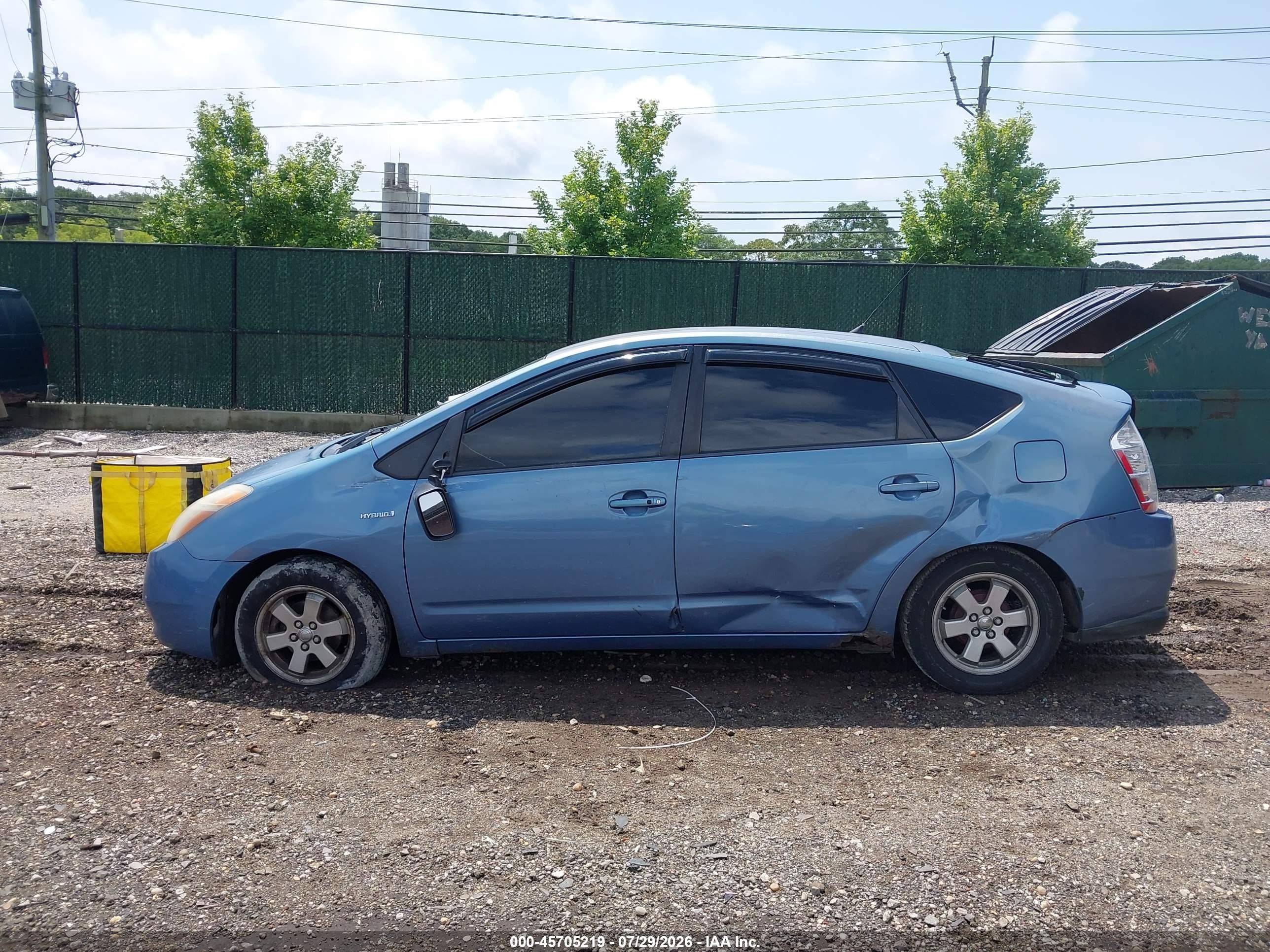 2007 Toyota Prius   Blue vin: JTDKB20U477575673