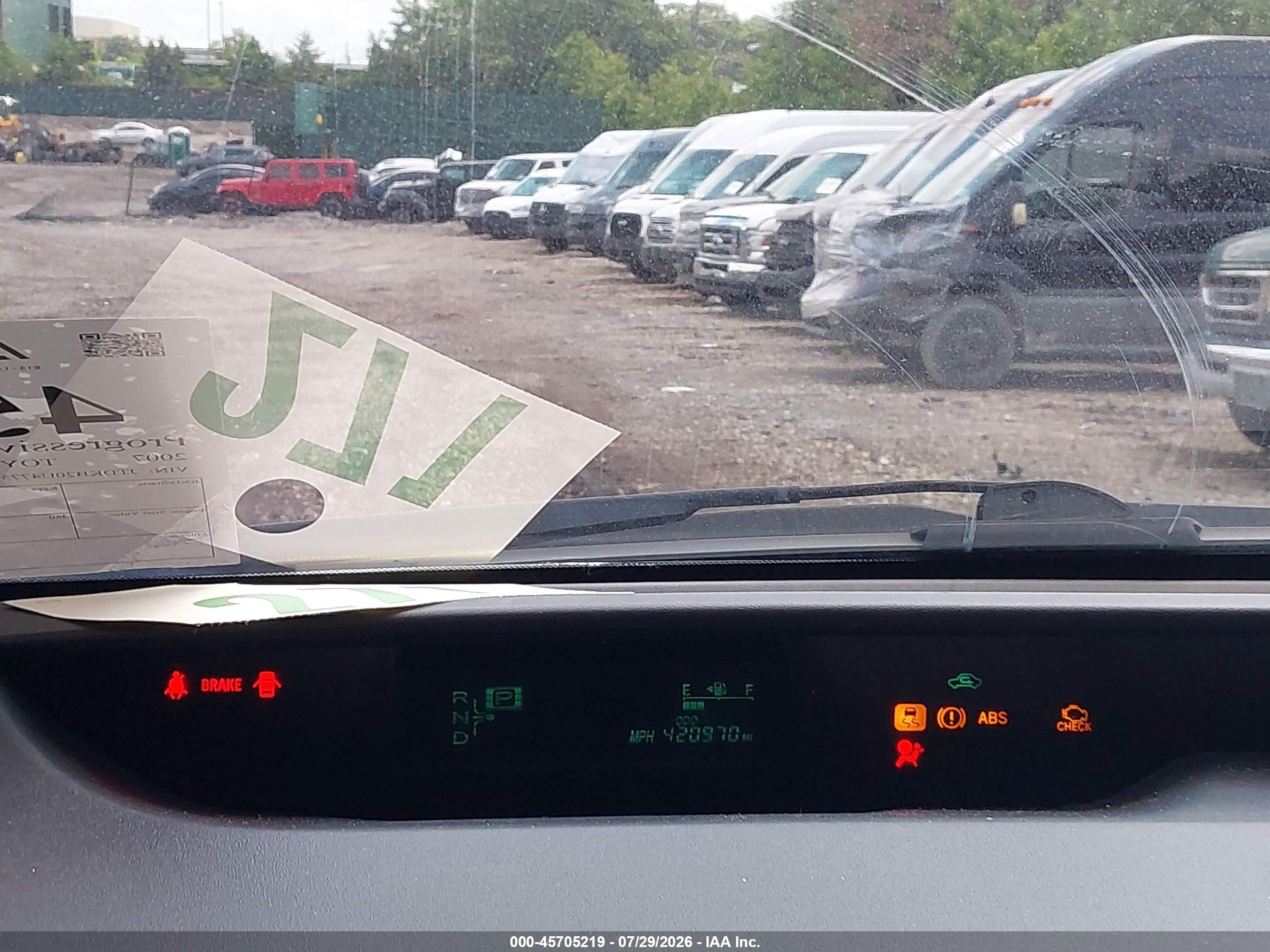 2007 Toyota Prius   Blue vin: JTDKB20U477575673