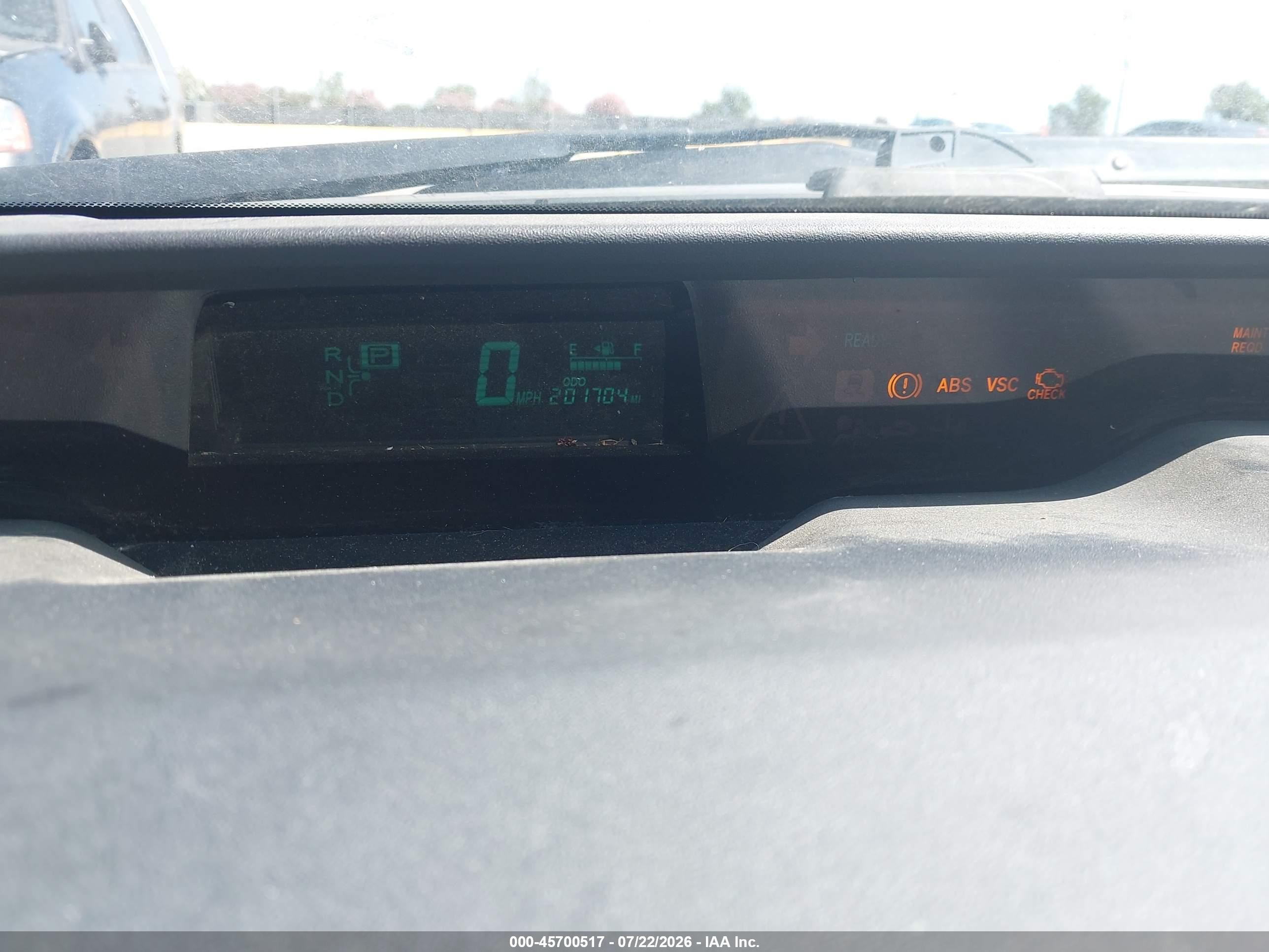 2007 Toyota Prius Зеленый vin: JTDKB20U477576435