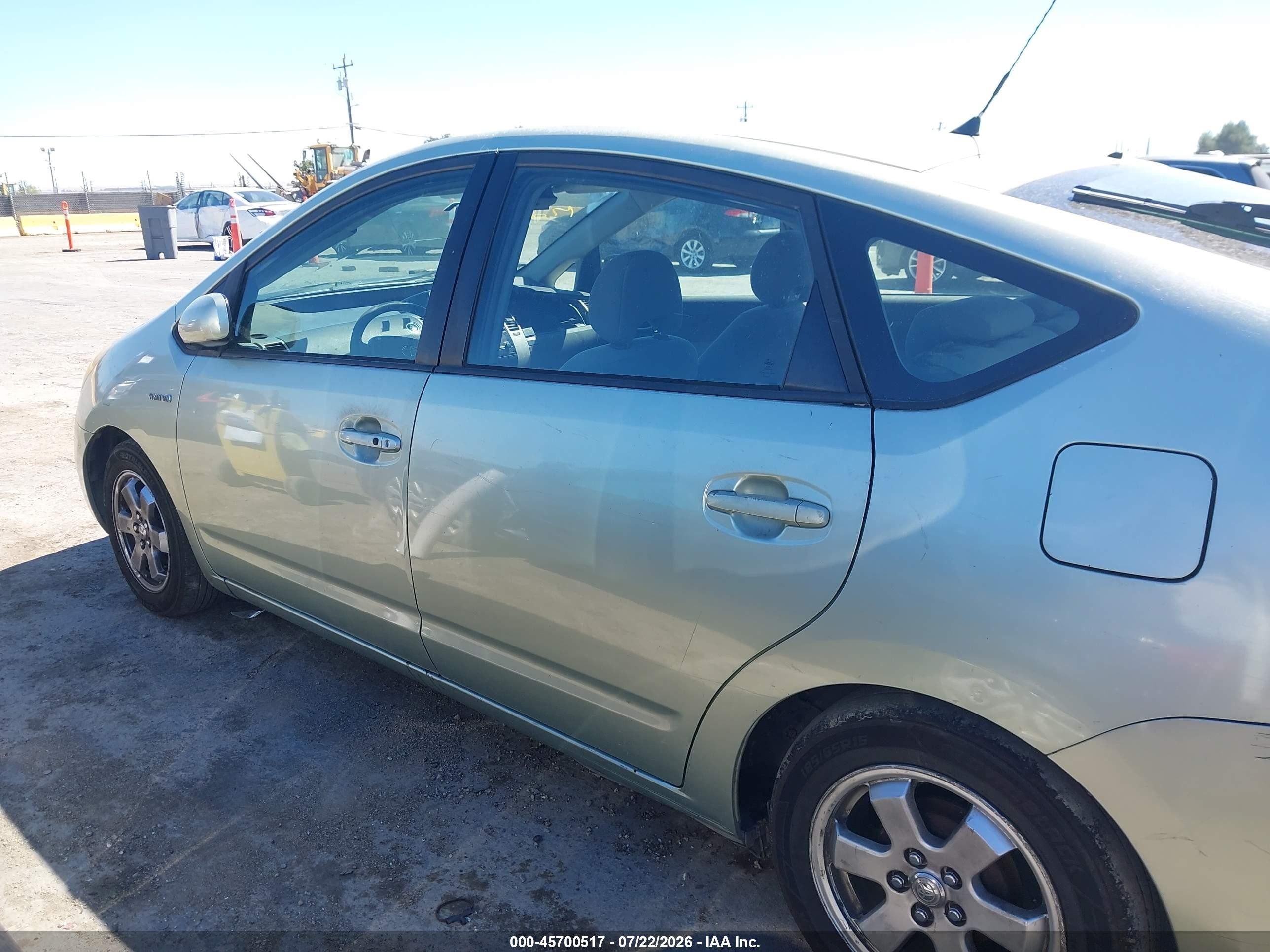 2007 Toyota Prius Зеленый vin: JTDKB20U477576435