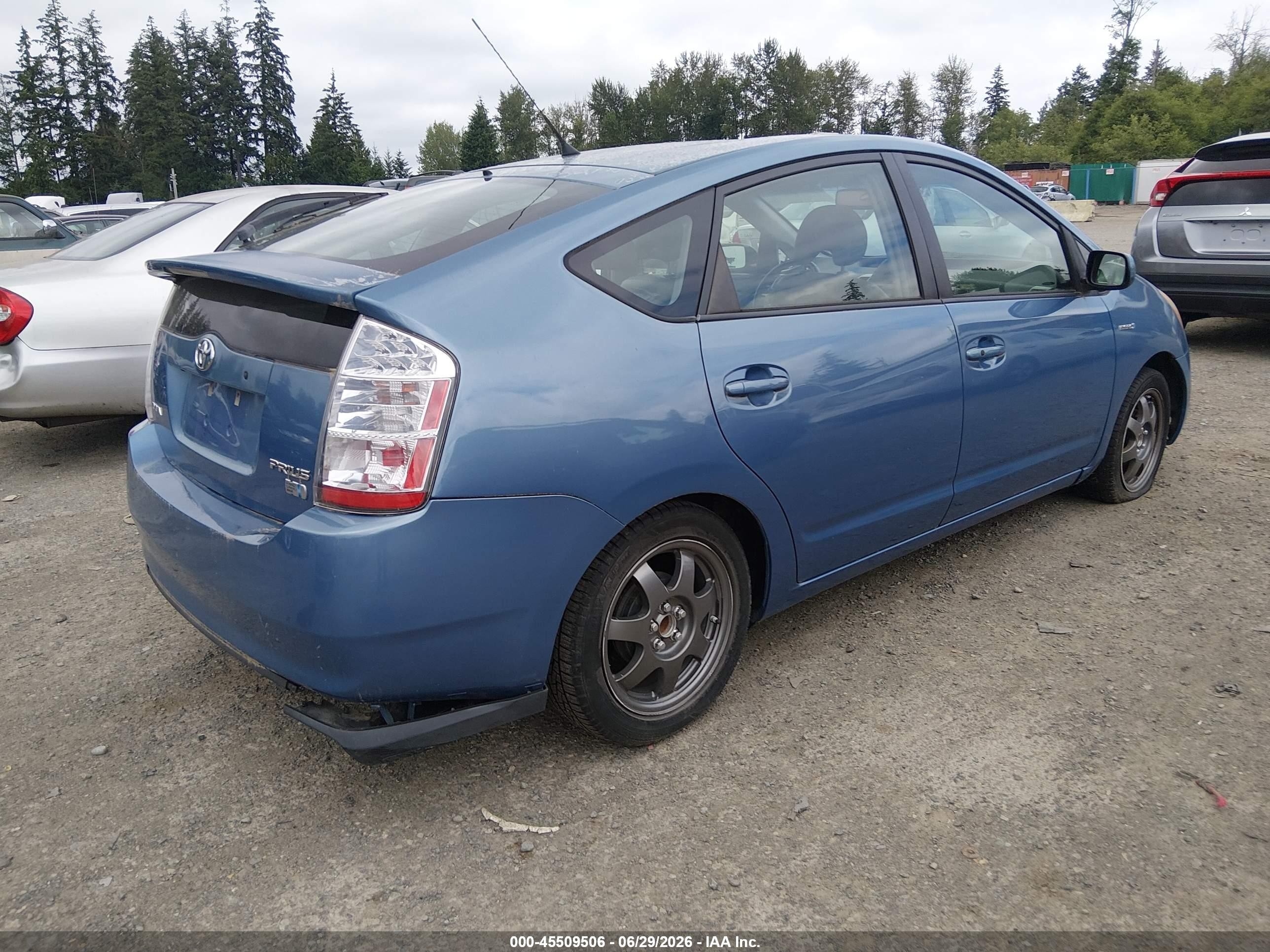 2007 Toyota Prius Touring Blue vin: JTDKB20U477578170