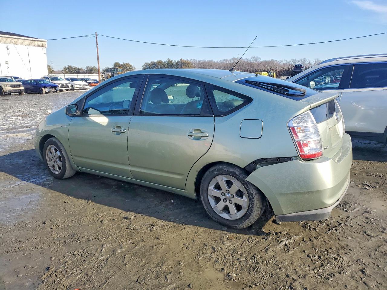 2007 Toyota Prius Base Green vin: JTDKB20U477593283