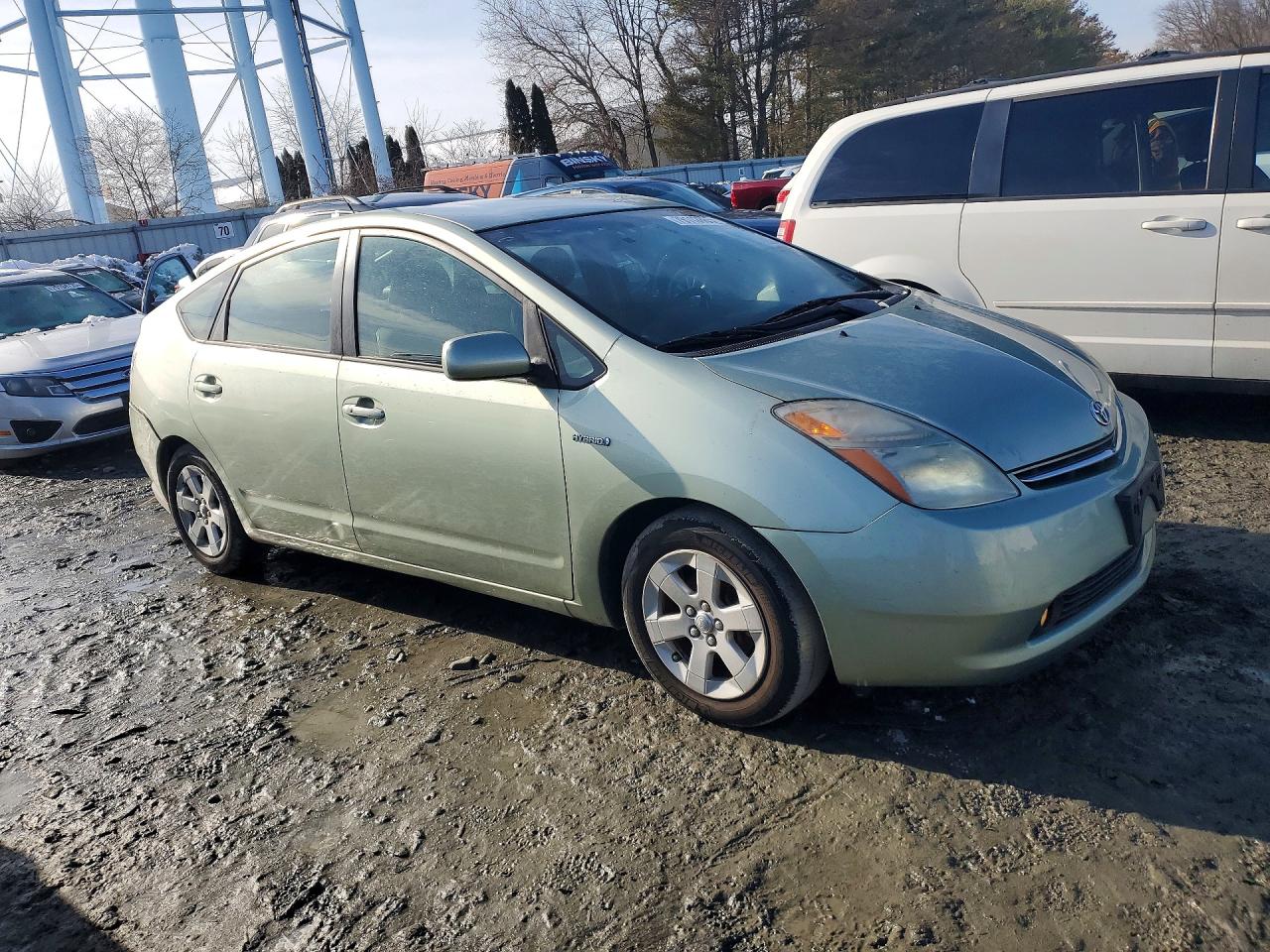 2007 Toyota Prius Base Green vin: JTDKB20U477593283