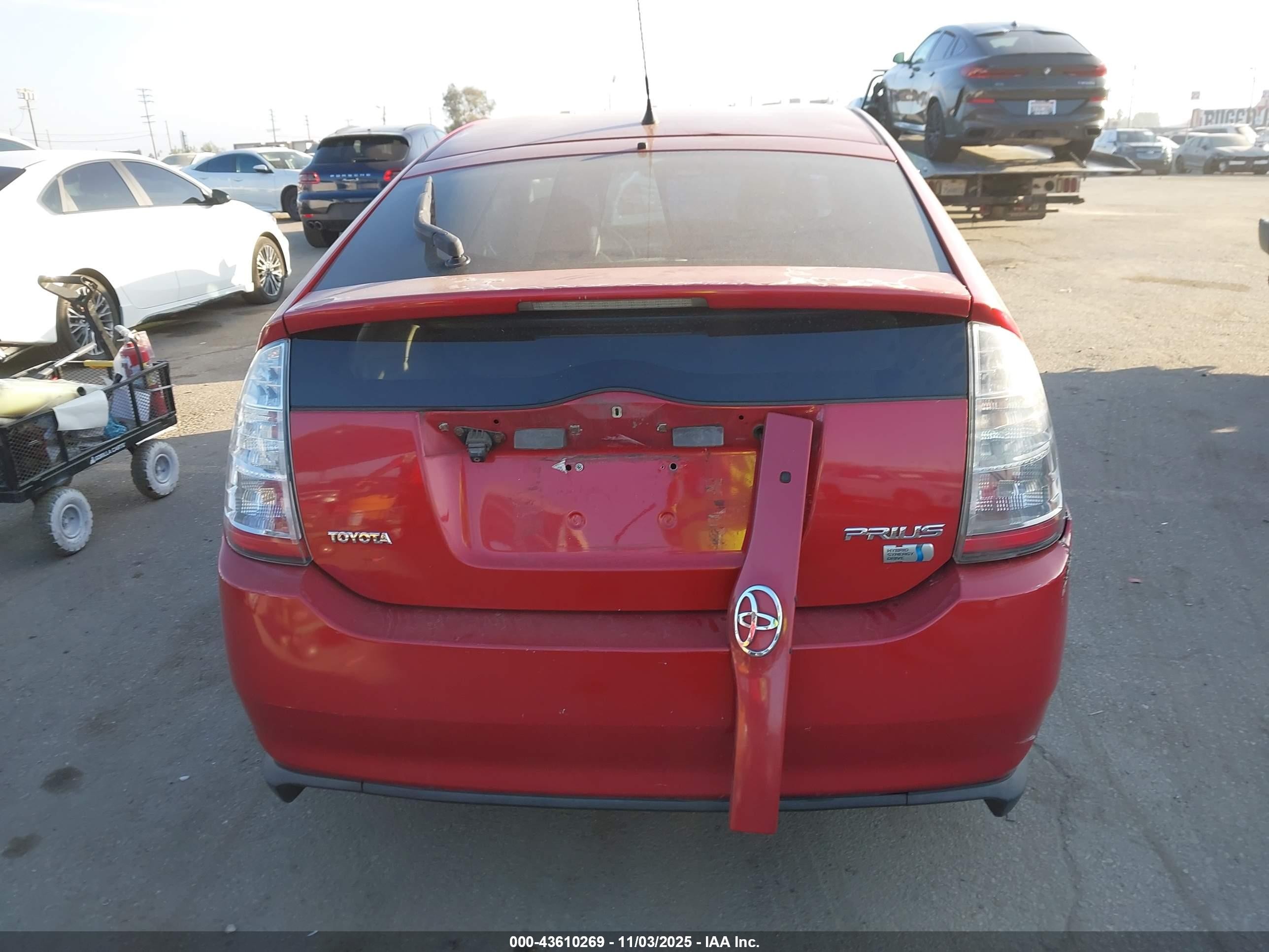 2007 Toyota Prius   Красный vin: JTDKB20U477612835