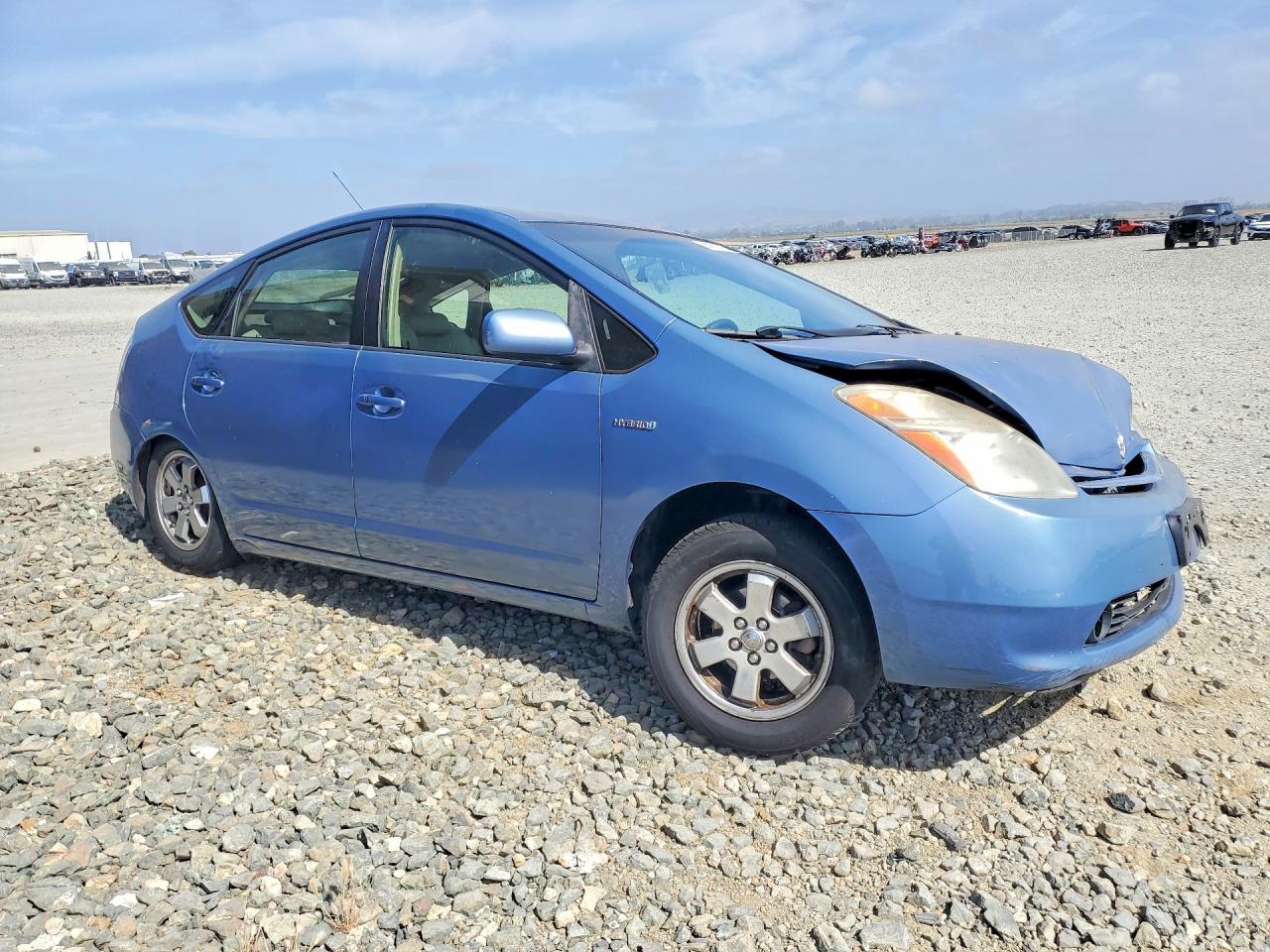 2007 Toyota Prius Base Blue vin: JTDKB20U477613709