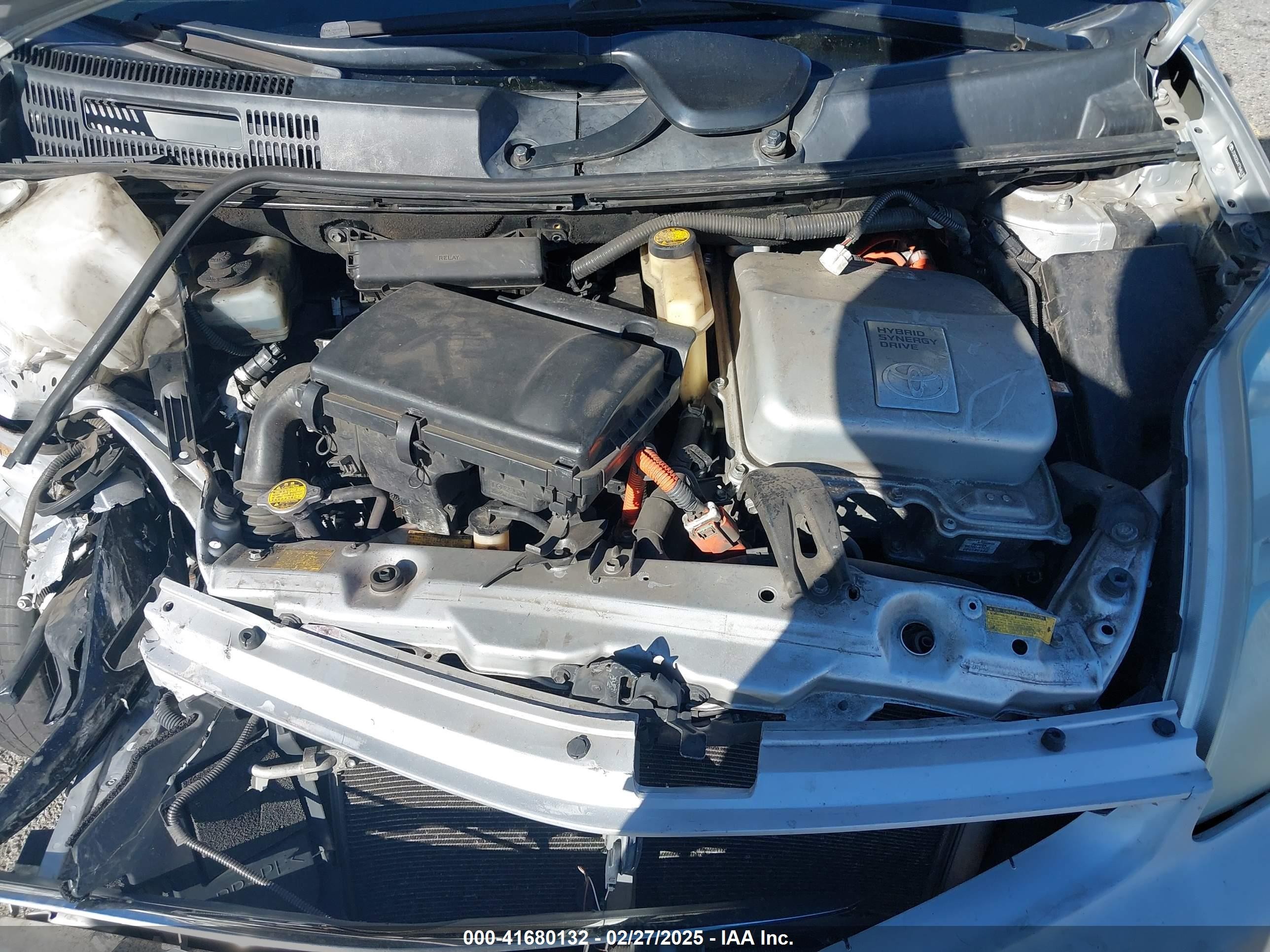 2007 Toyota Prius   Серебряный vin: JTDKB20U477646130