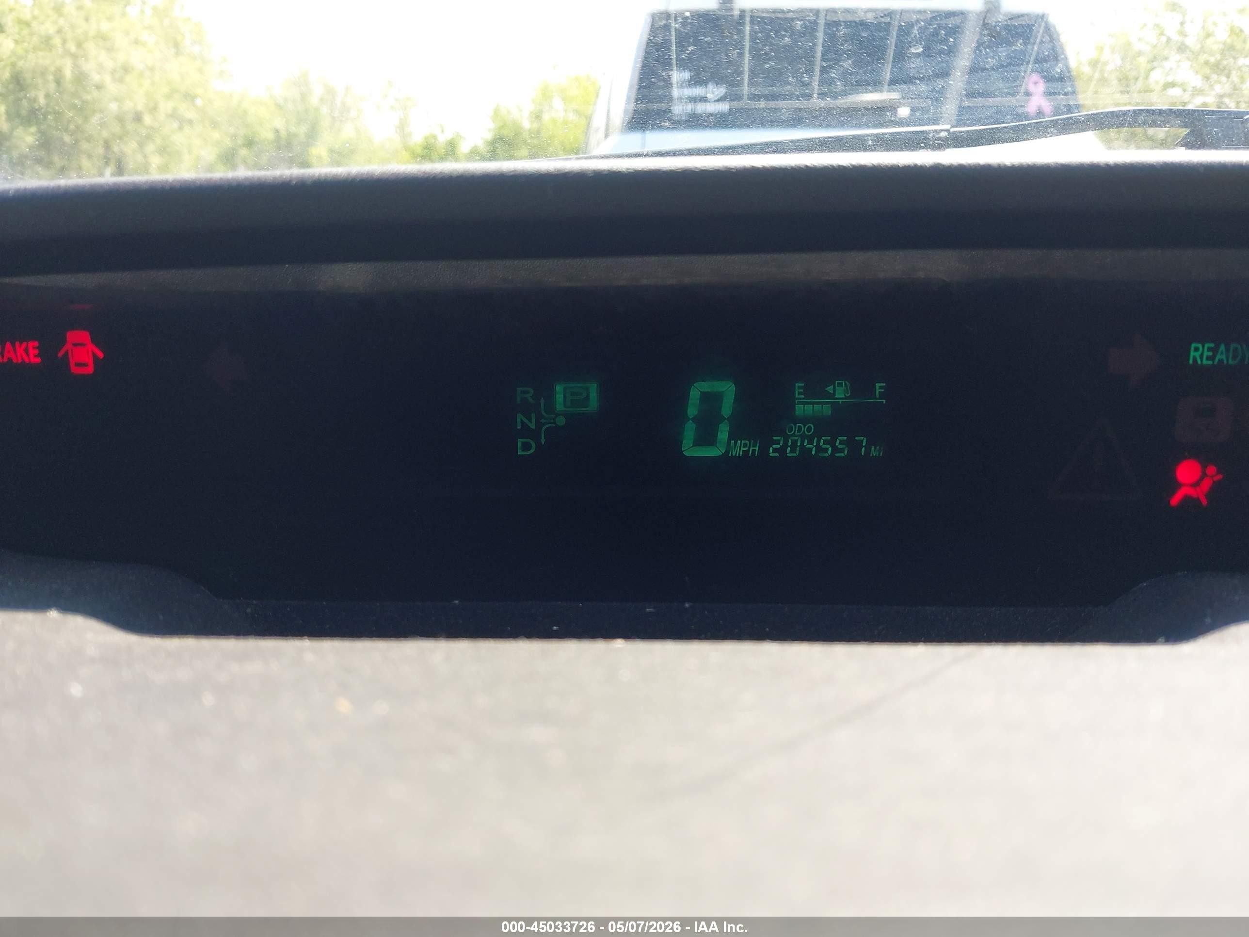 2007 Toyota Prius Серый vin: JTDKB20U477661405