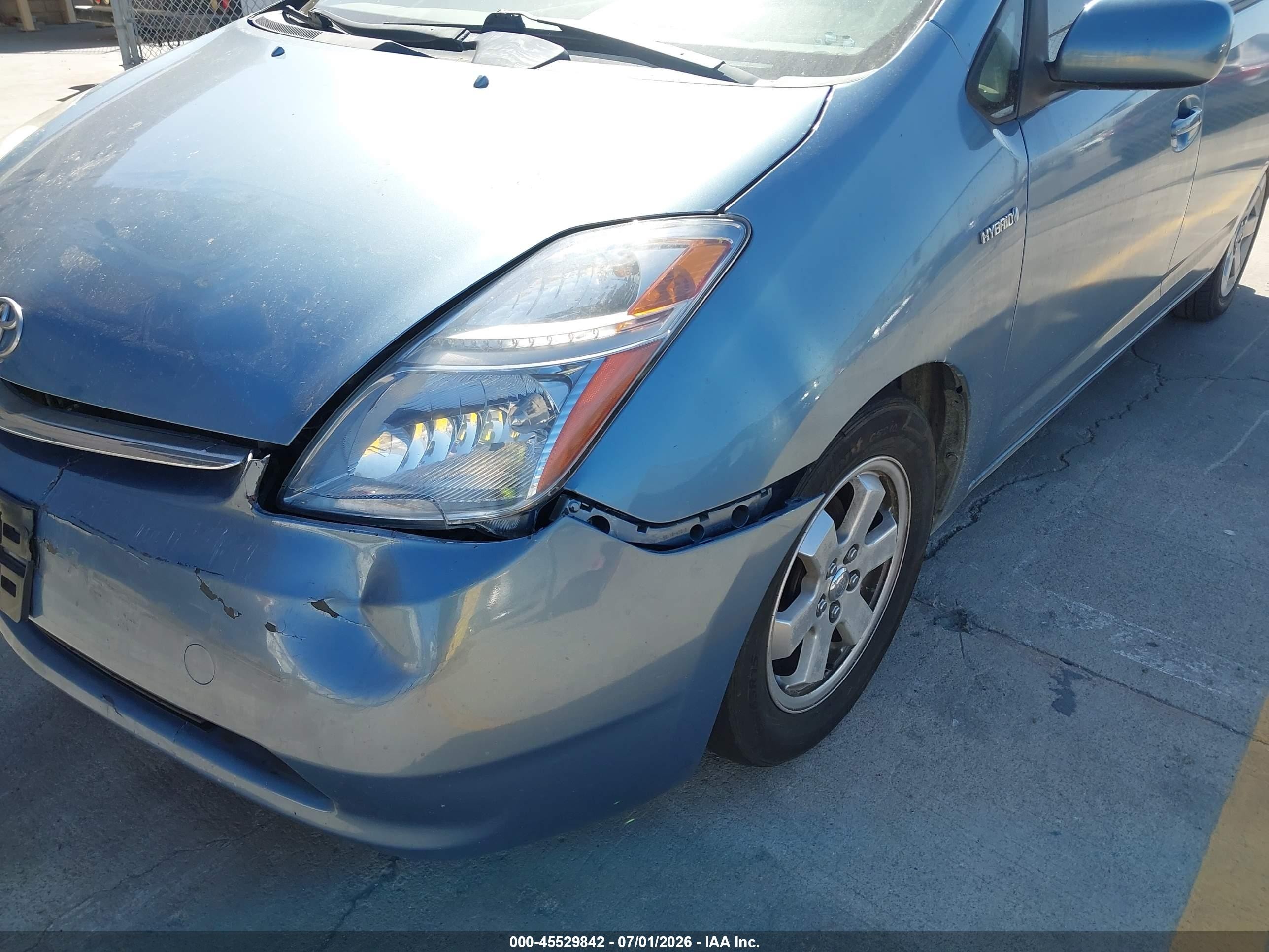 2007 Toyota Prius   Light Blue vin: JTDKB20U477661761