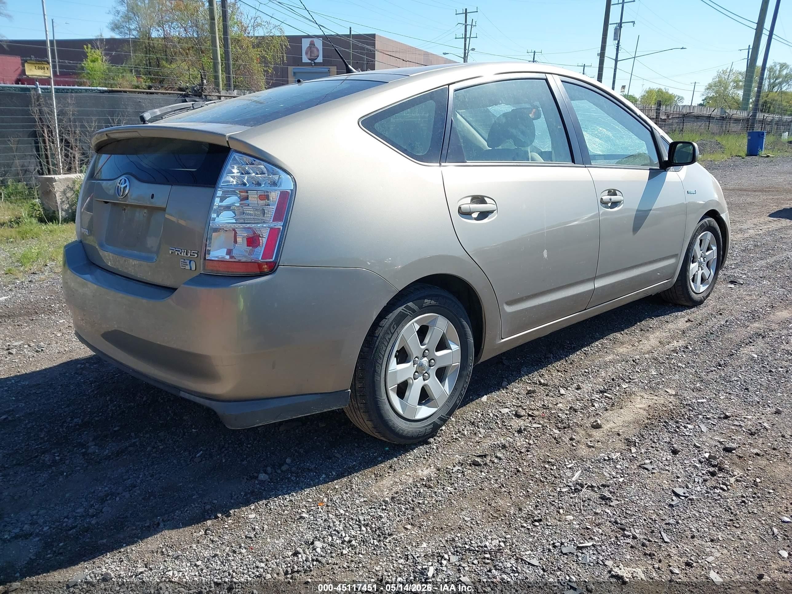 2007 Toyota Prius   Beige vin: JTDKB20U477693271