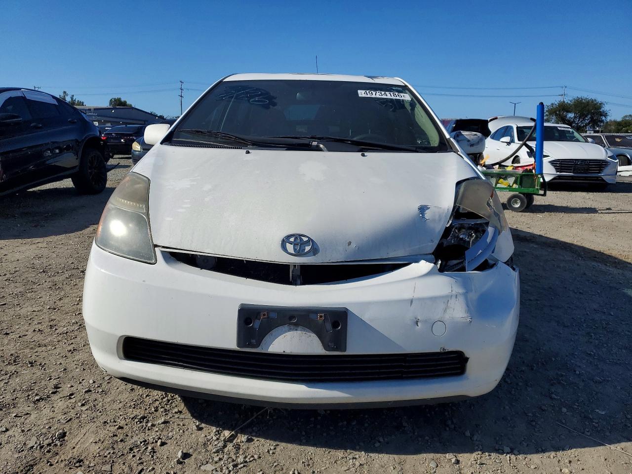 2008 Toyota Prius Base White vin: JTDKB20U483373683