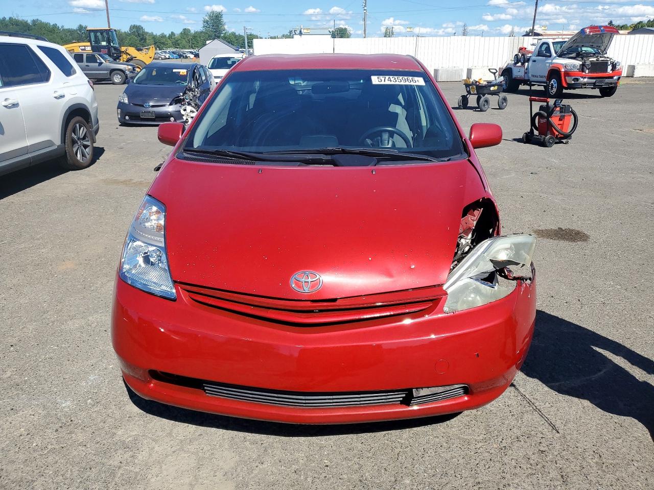 2008 Toyota Prius Base Red vin: JTDKB20U483380360