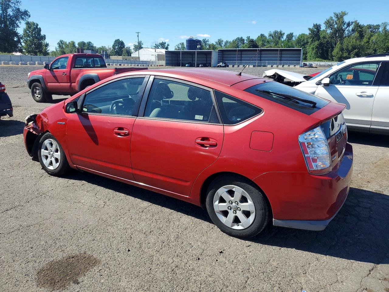 2008 Toyota Prius Base Red vin: JTDKB20U483380360