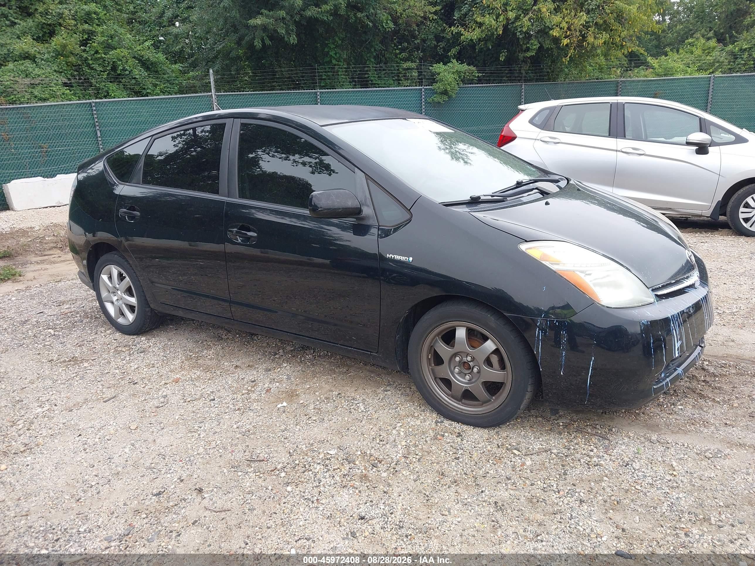 2008 Toyota Prius Touring Black vin: JTDKB20U483404575