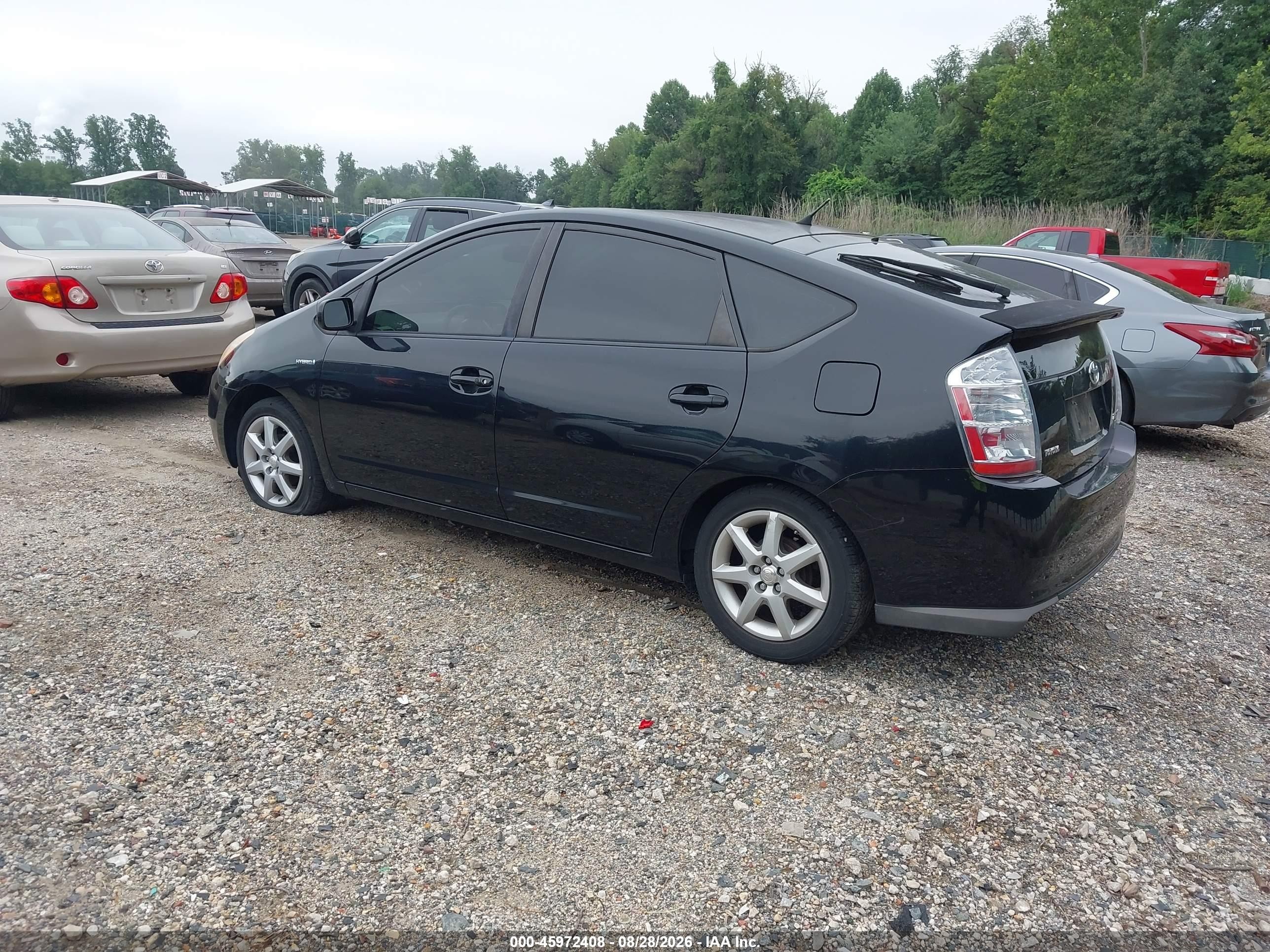 2008 Toyota Prius Touring Black vin: JTDKB20U483404575