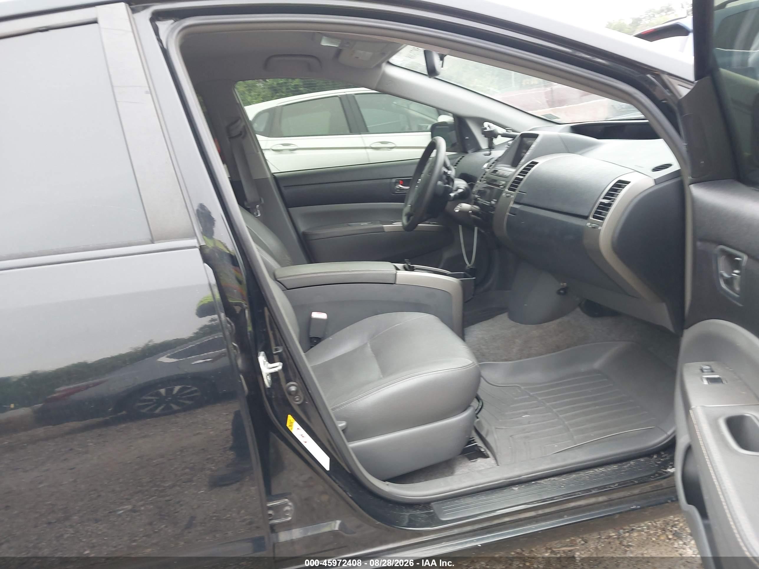 2008 Toyota Prius Touring Black vin: JTDKB20U483404575