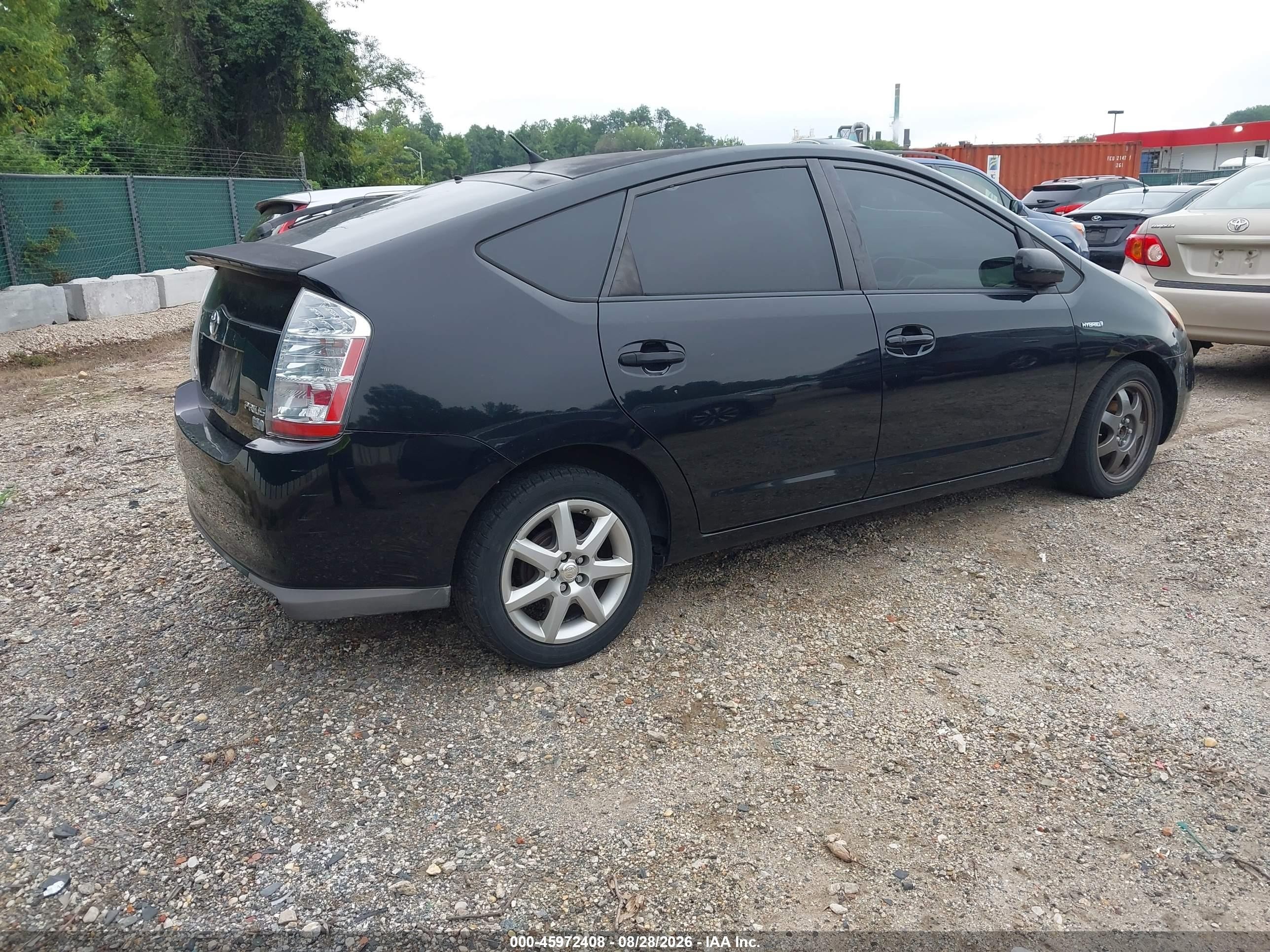 2008 Toyota Prius Touring Black vin: JTDKB20U483404575