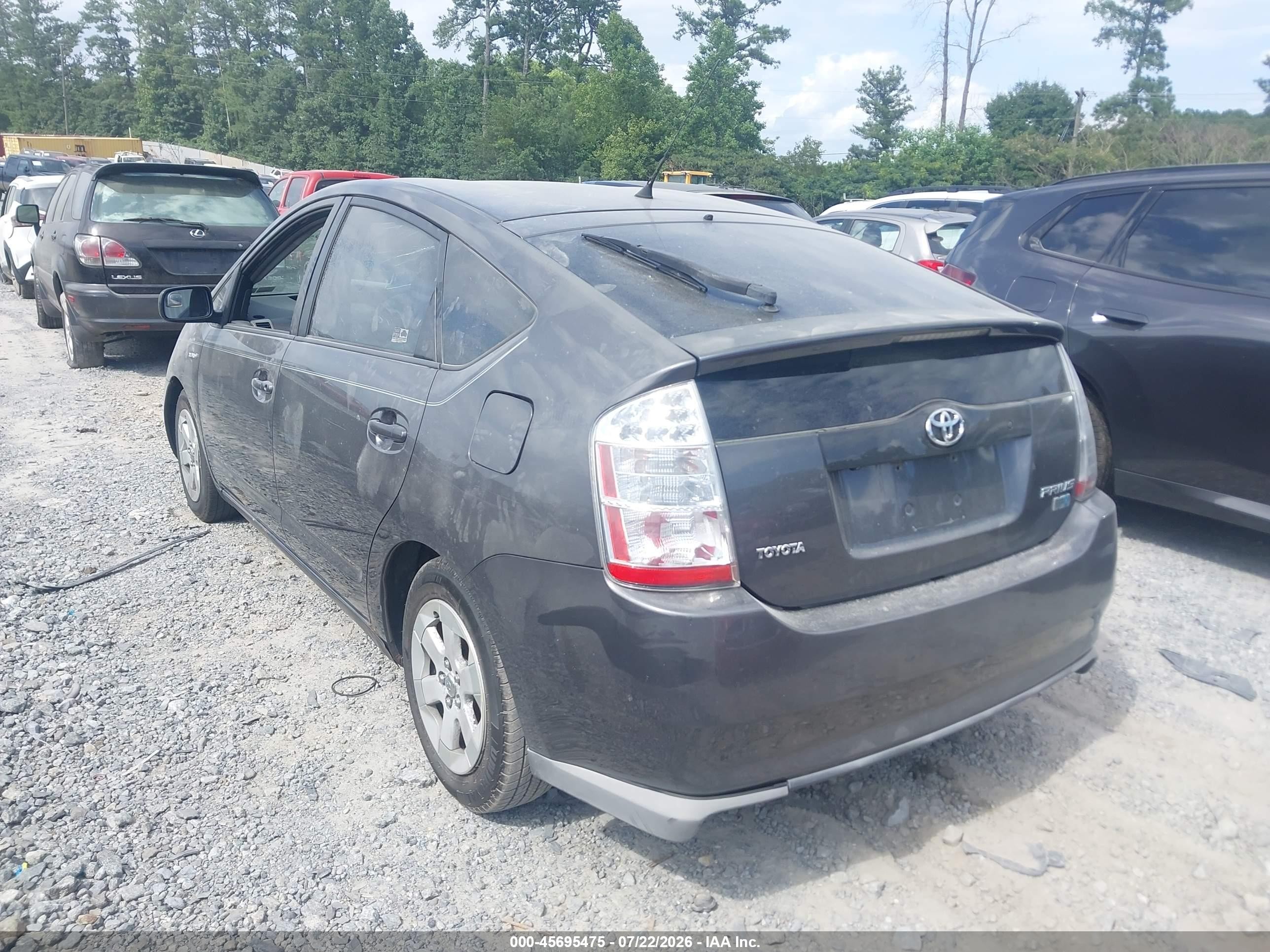2008 Toyota Prius Gray vin: JTDKB20U483413356