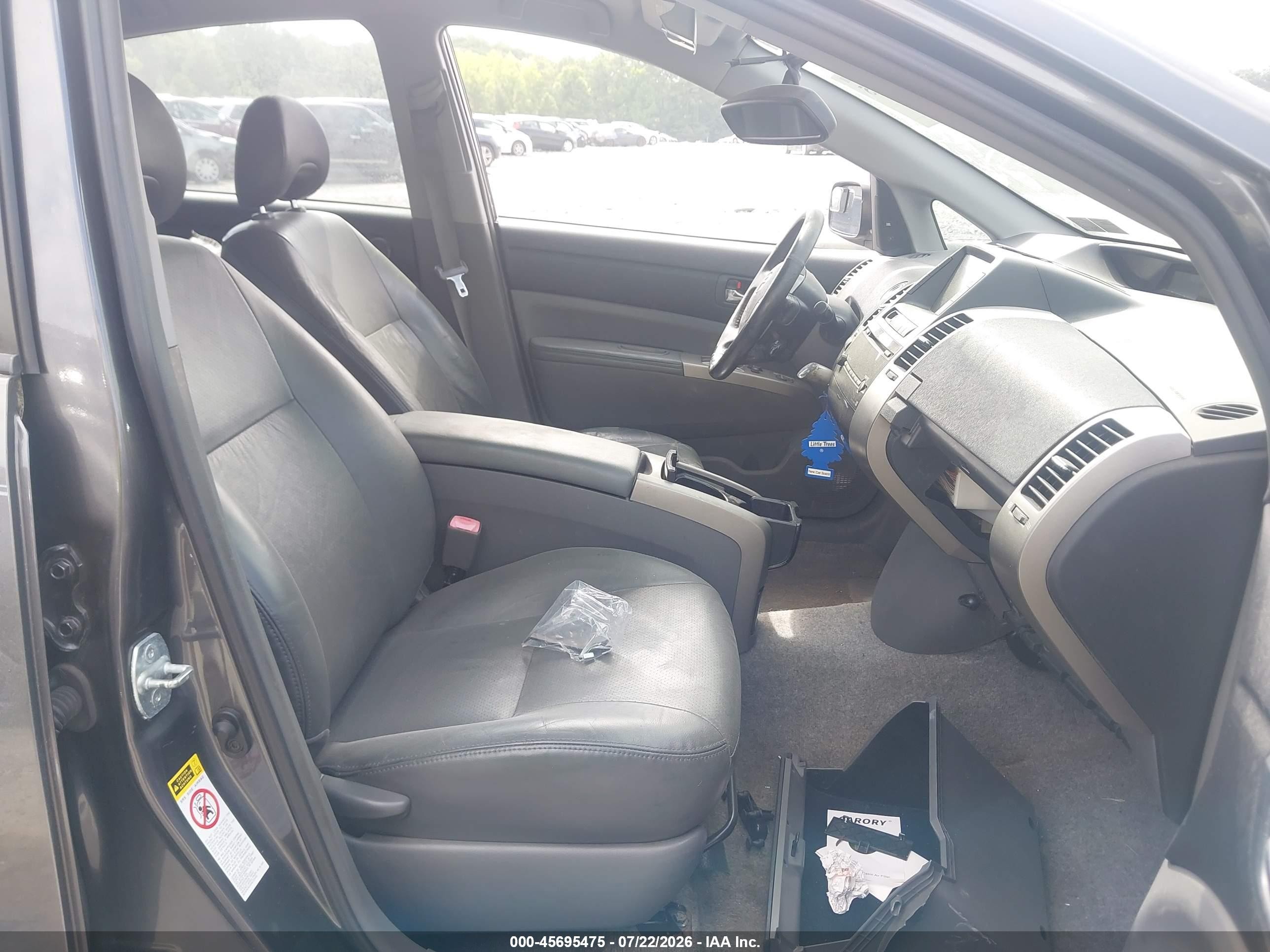 2008 Toyota Prius Gray vin: JTDKB20U483413356