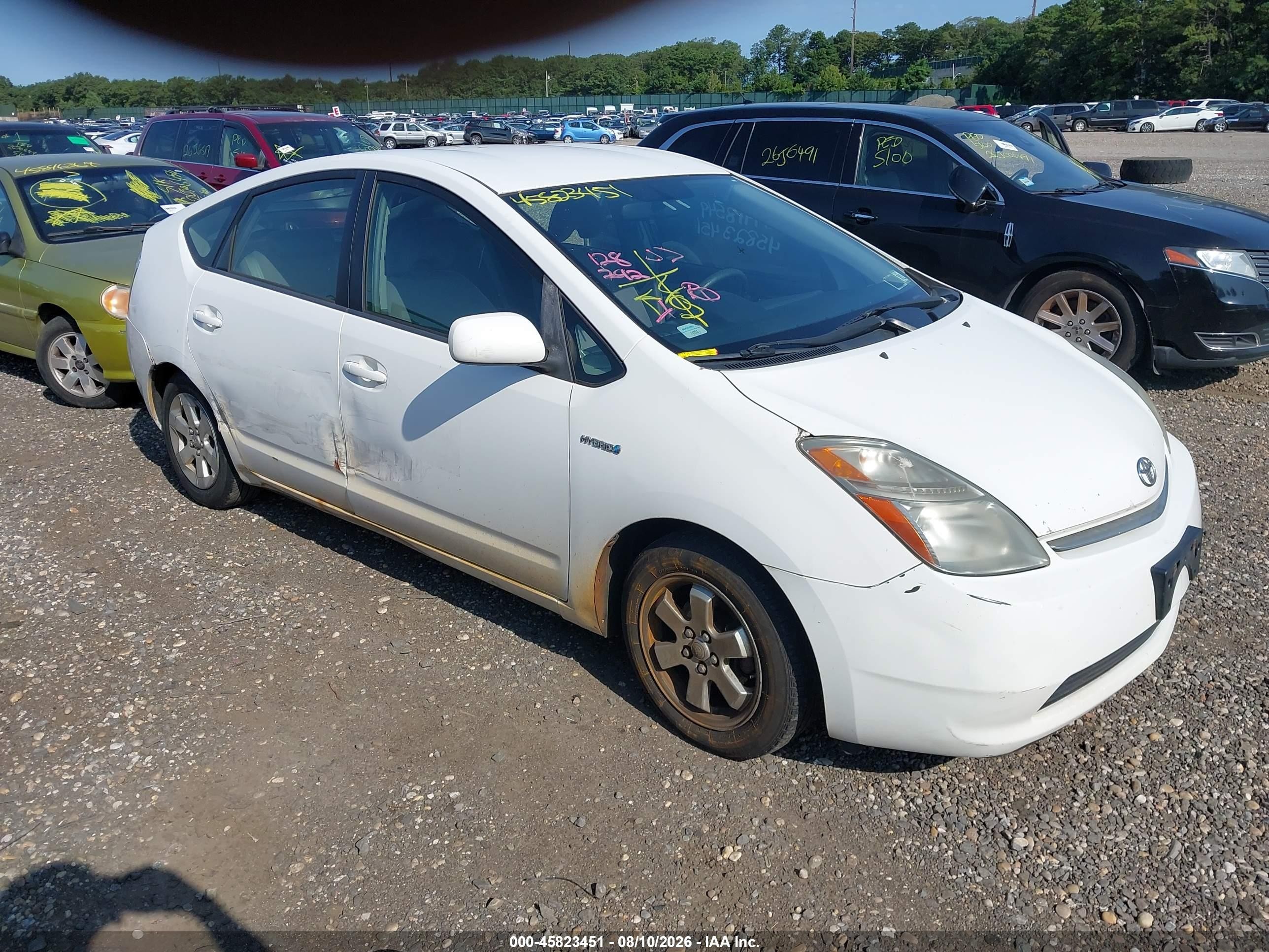 2008 Toyota Prius   White vin: JTDKB20U483417343