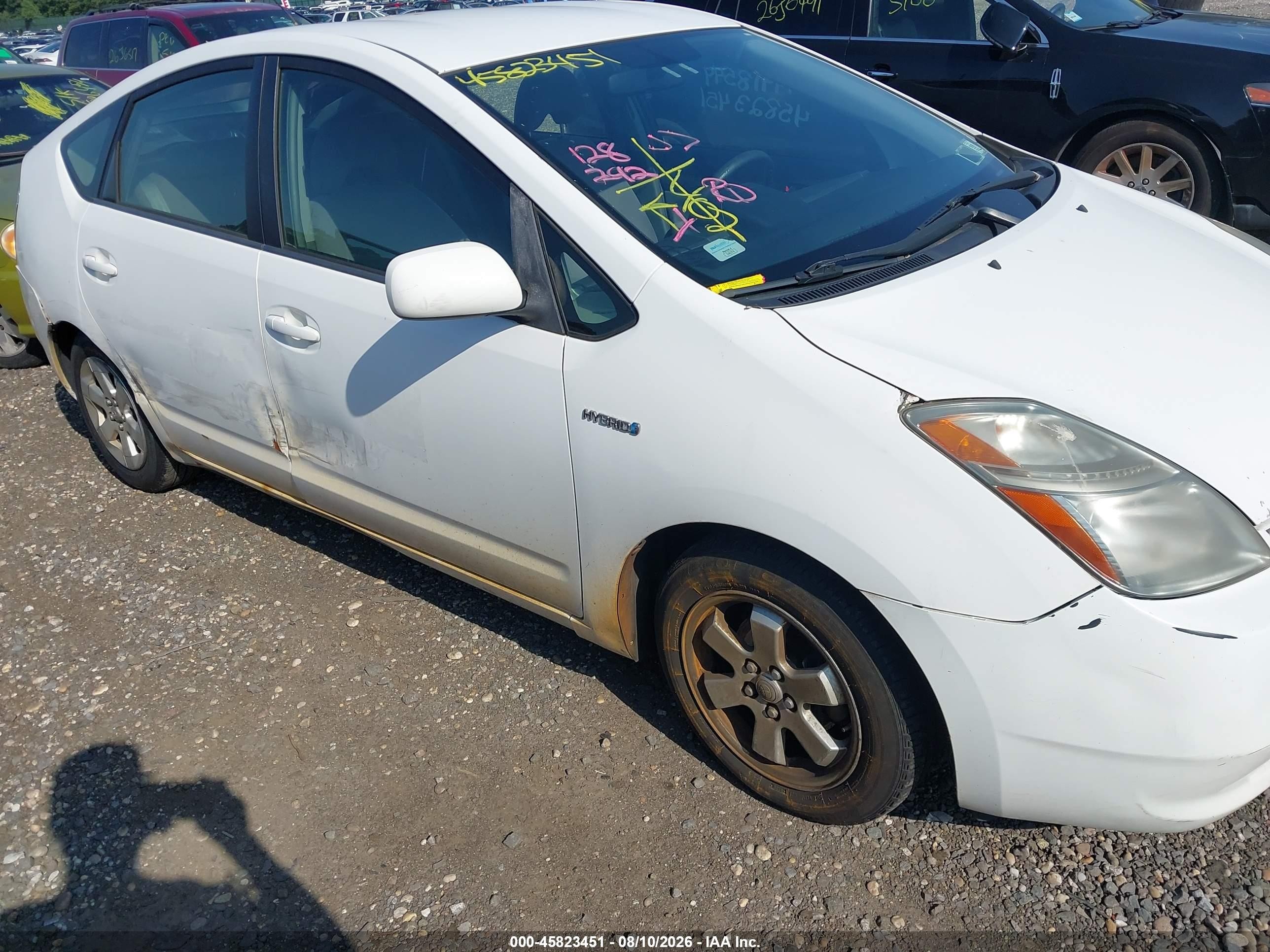 2008 Toyota Prius   White vin: JTDKB20U483417343