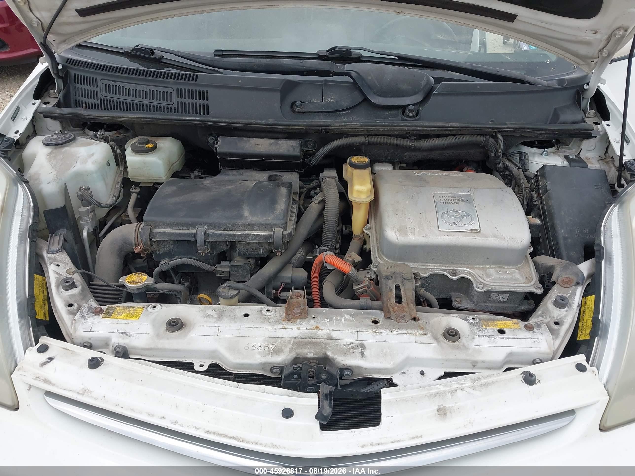 2008 Toyota Prius   White vin: JTDKB20U483437608