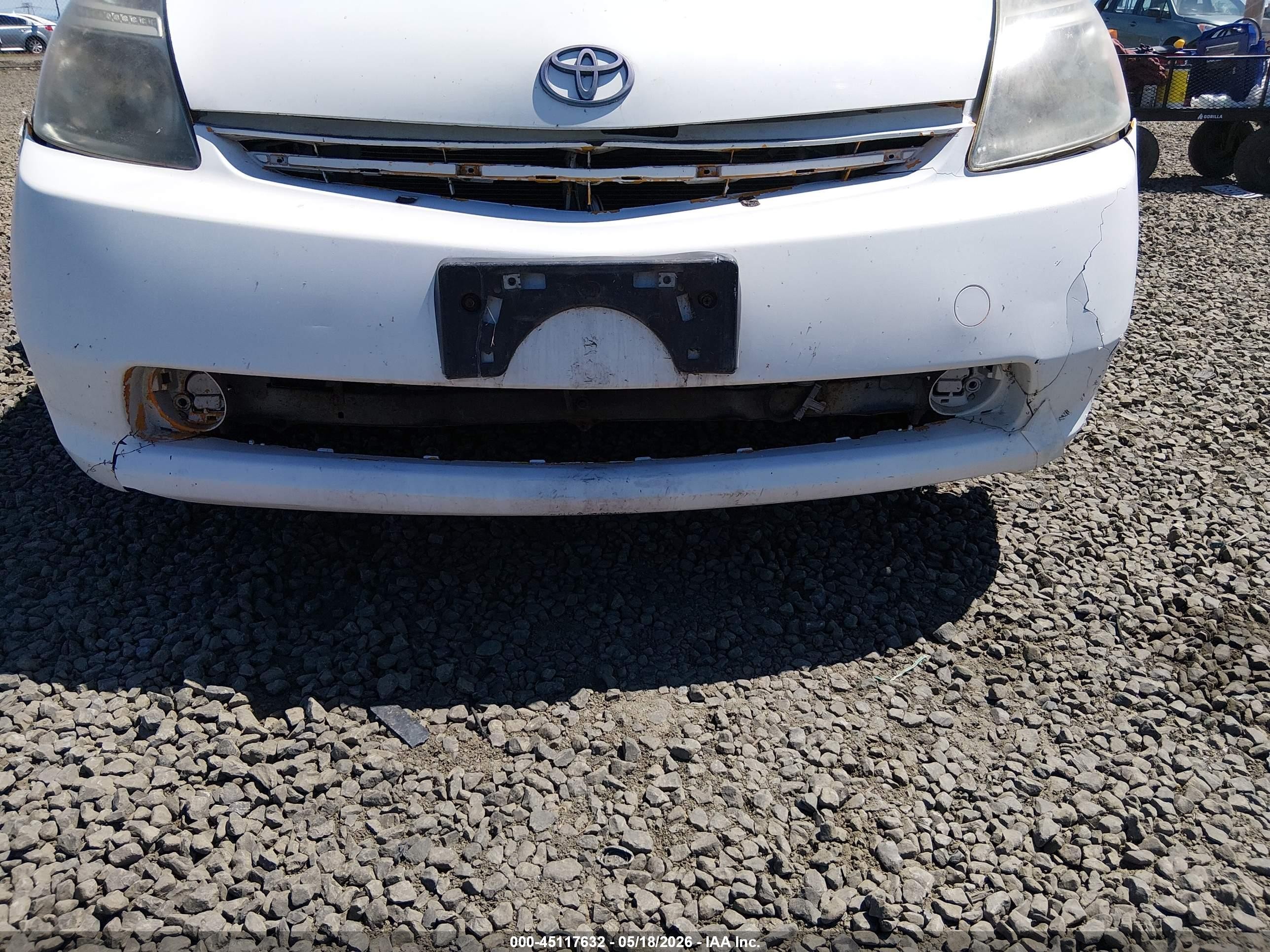 2008 Toyota Prius   White vin: JTDKB20U483448494