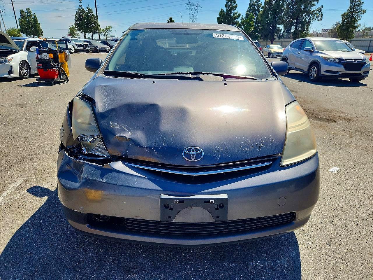 2008 Toyota Prius Base Gray vin: JTDKB20U483454845