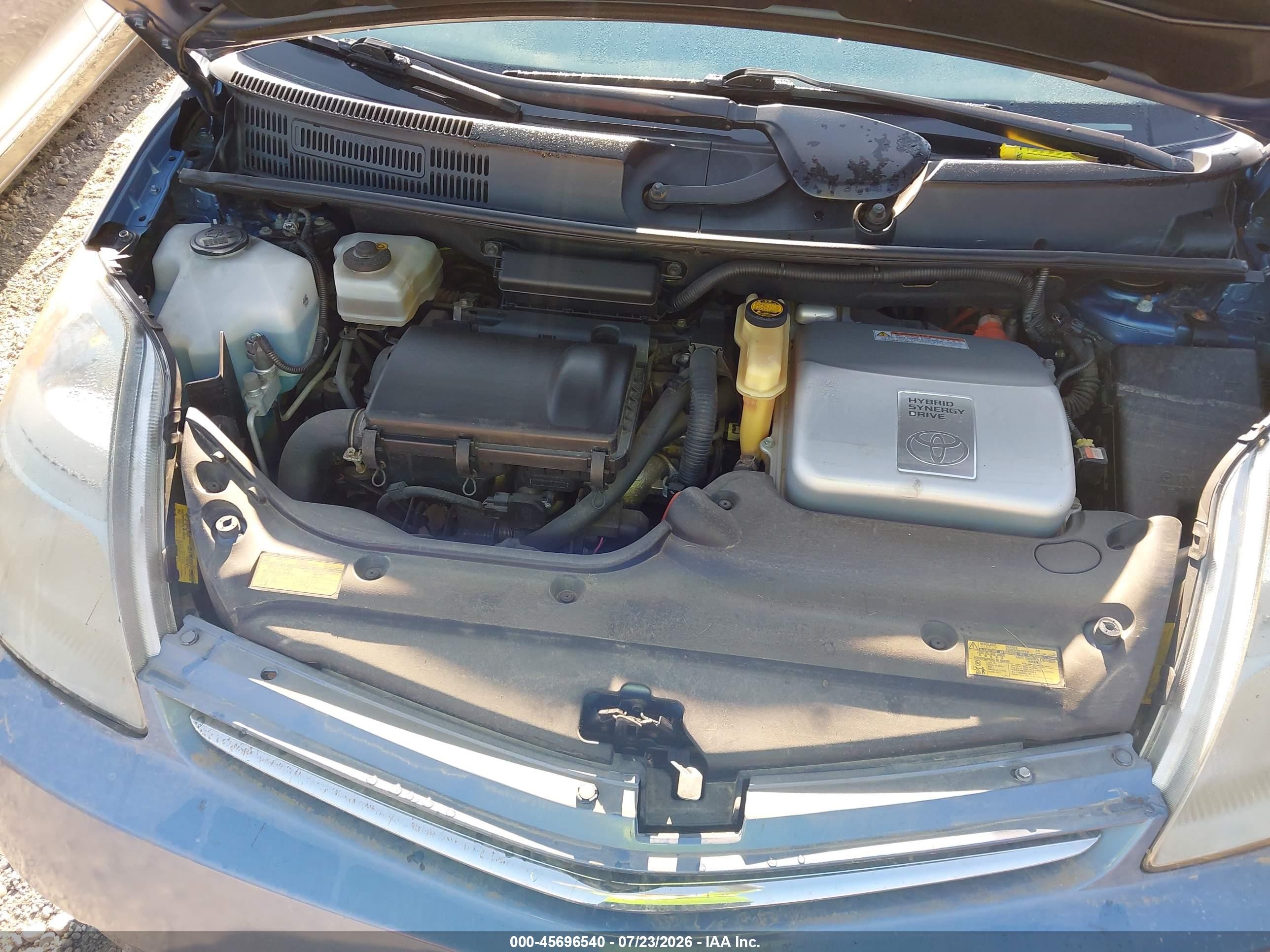 2008 Toyota Prius Blue vin: JTDKB20U487710569