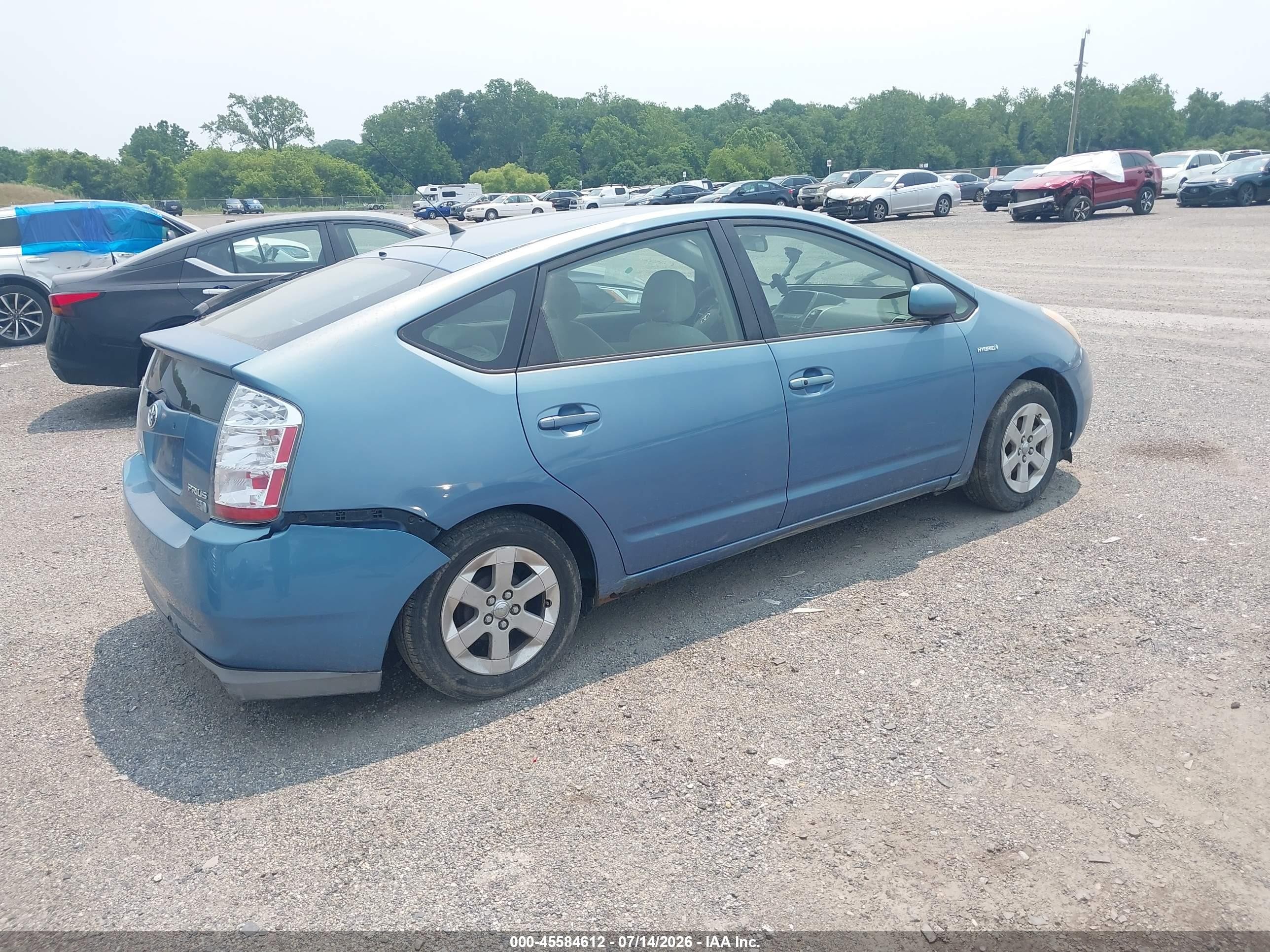 2008 Toyota Prius   Blue vin: JTDKB20U487710975