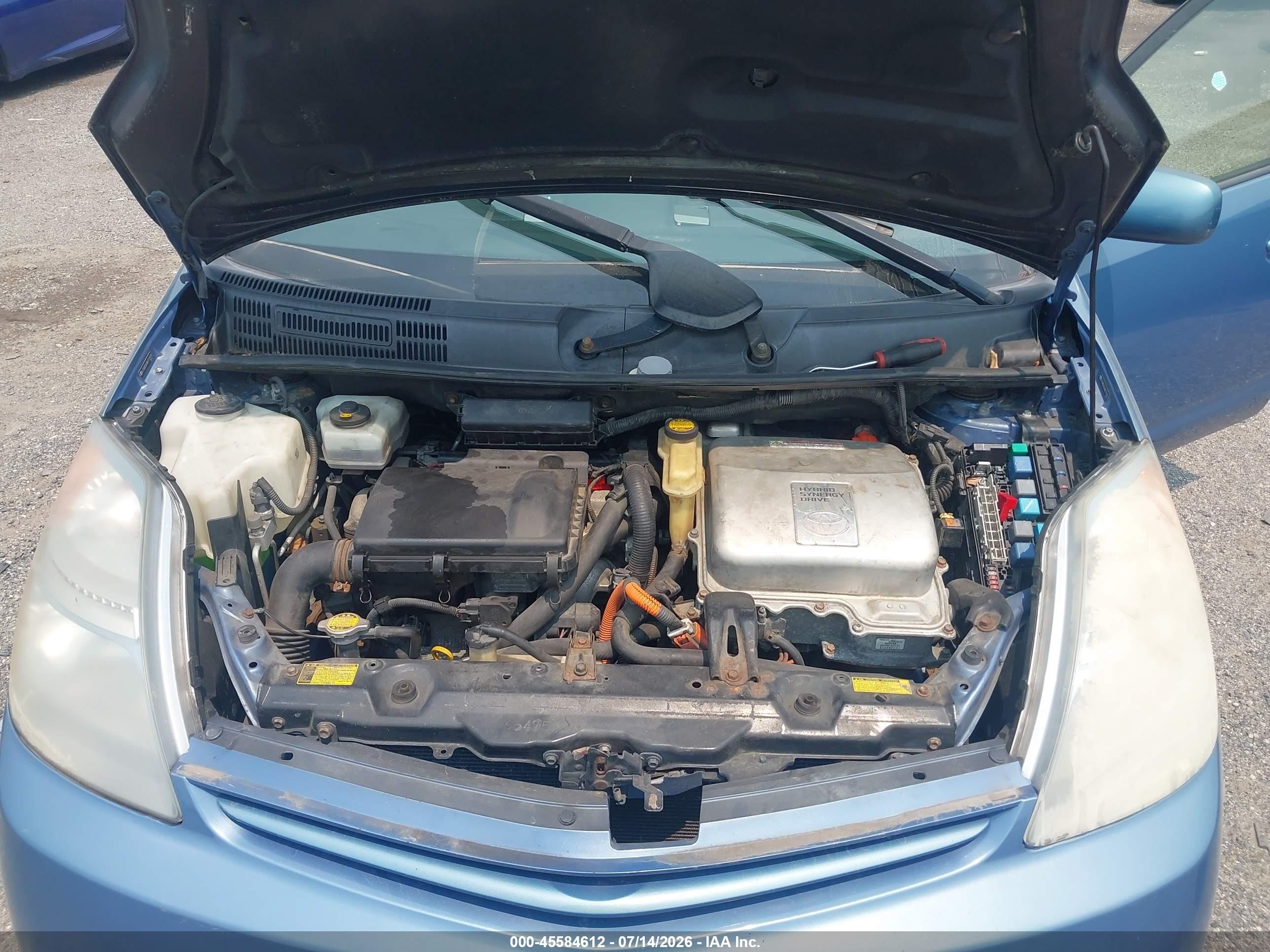 2008 Toyota Prius   Blue vin: JTDKB20U487710975