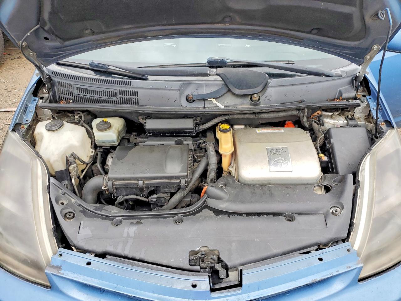 2008 Toyota Prius Base Blue vin: JTDKB20U487734855
