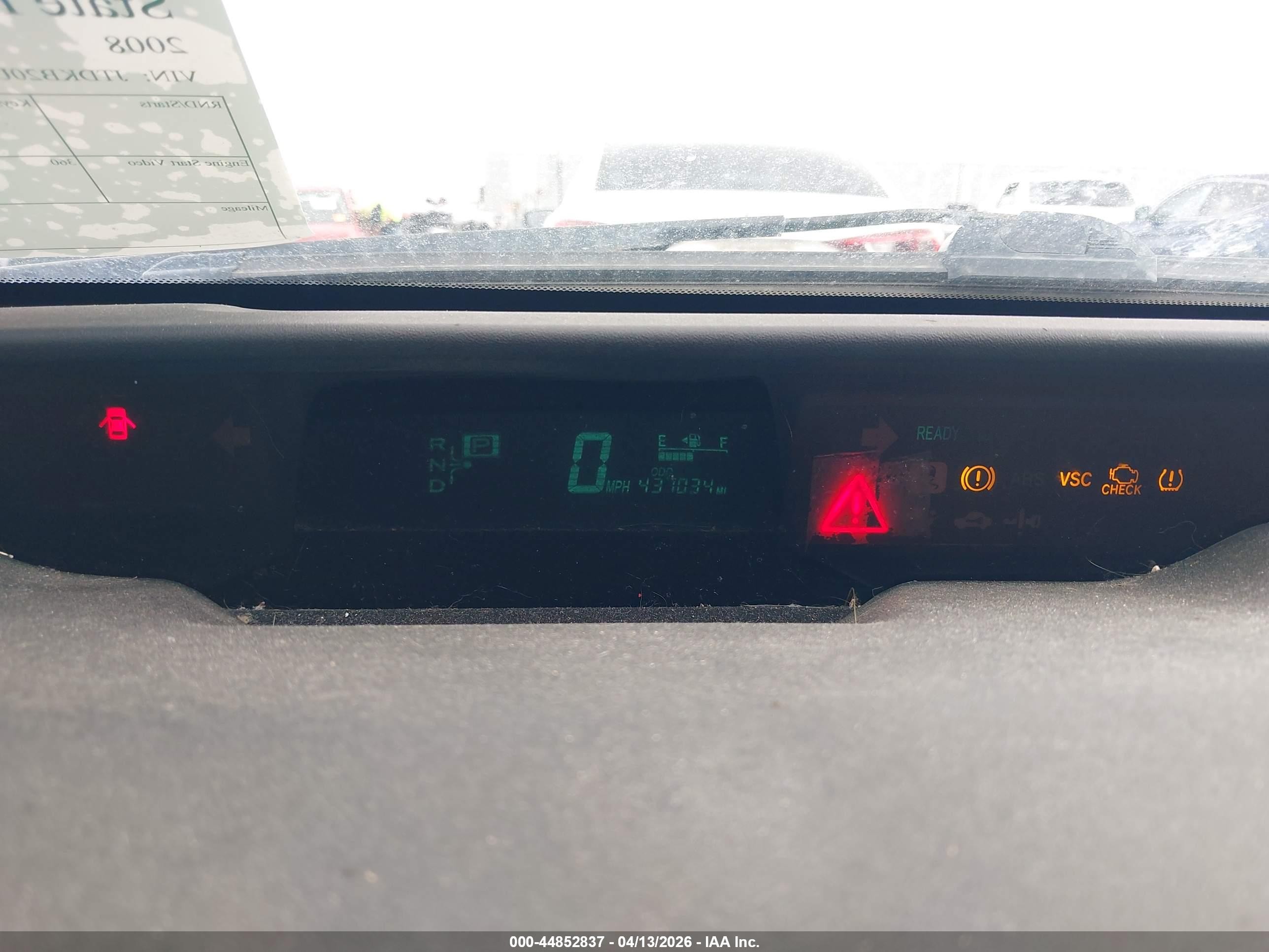 2008 Toyota Prius   Blue vin: JTDKB20U487737237