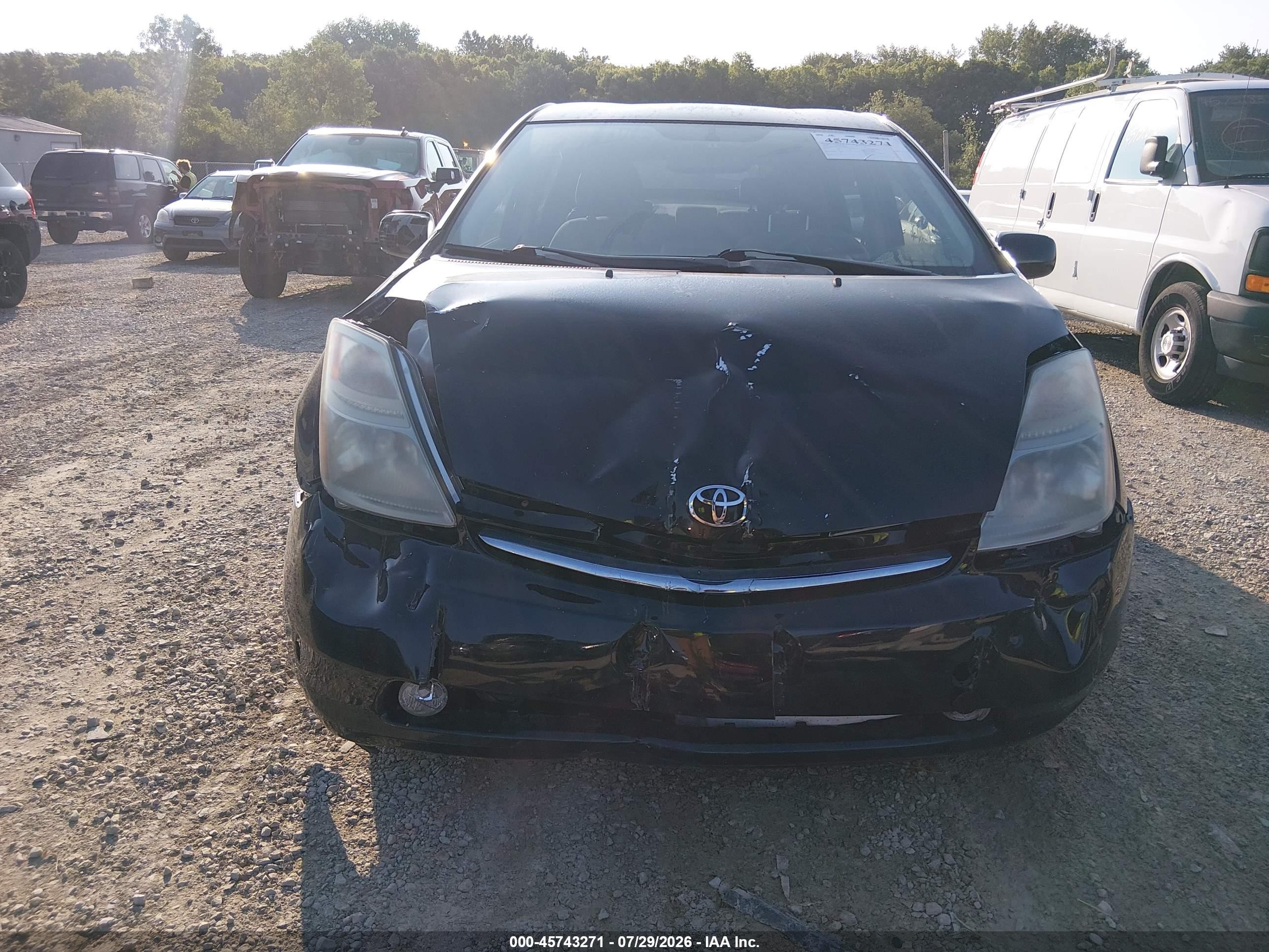 2008 Toyota Prius Touring Black vin: JTDKB20U487740784