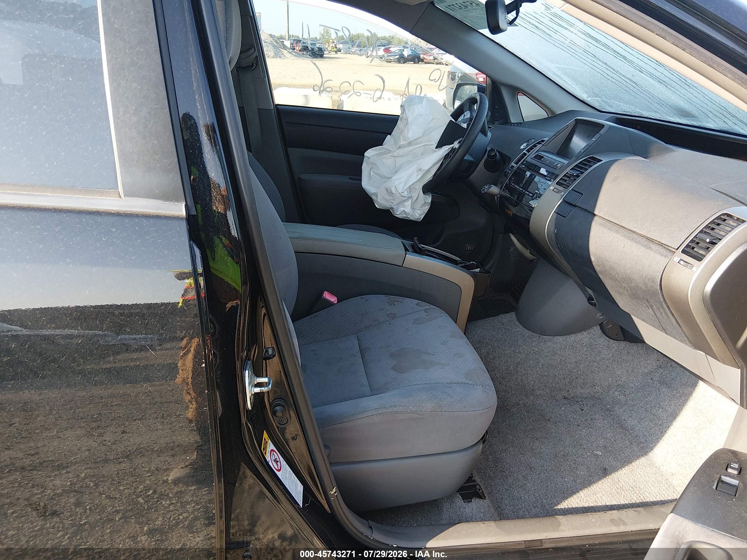 2008 Toyota Prius Touring Black vin: JTDKB20U487740784