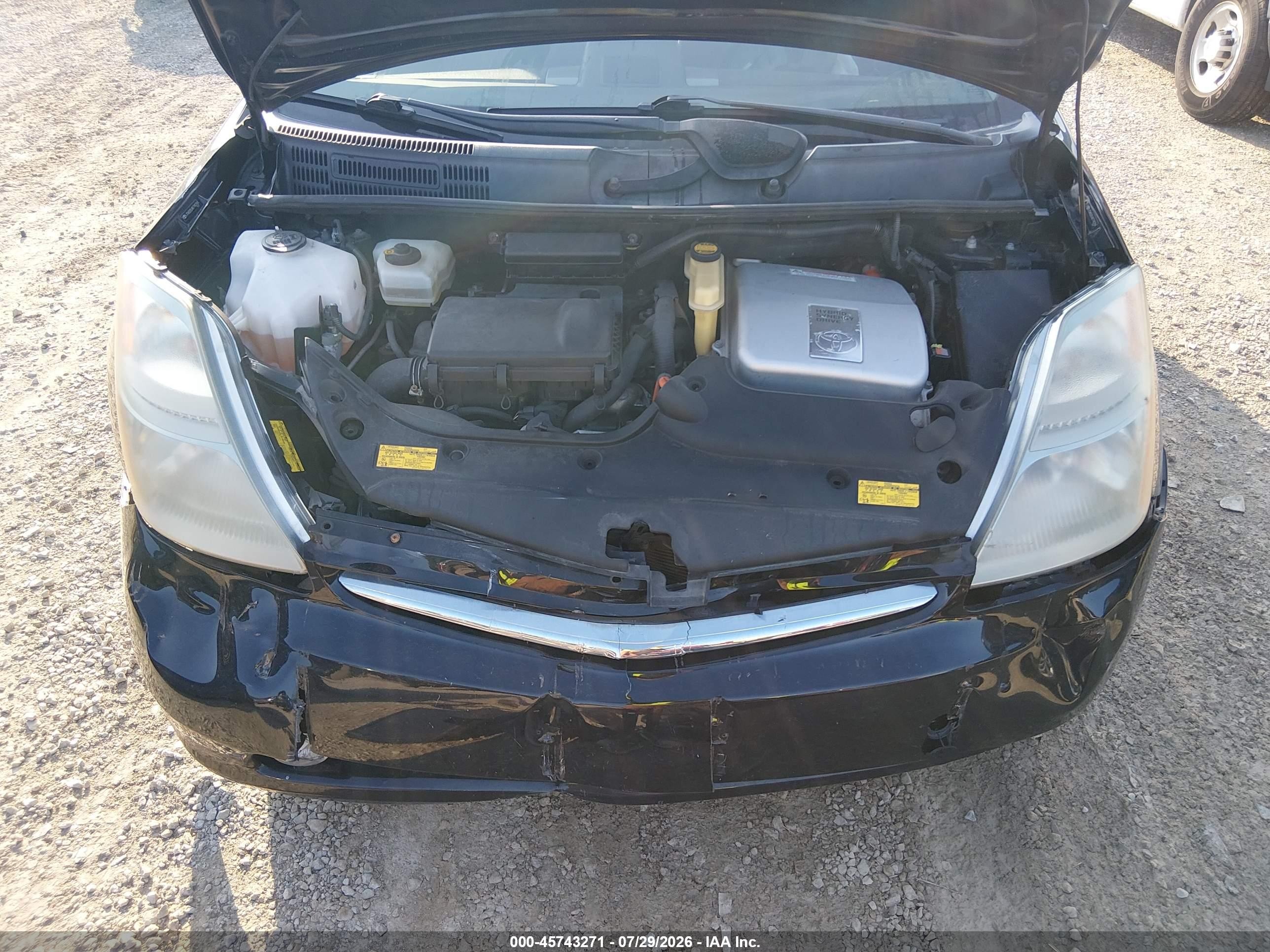 2008 Toyota Prius Touring Black vin: JTDKB20U487740784